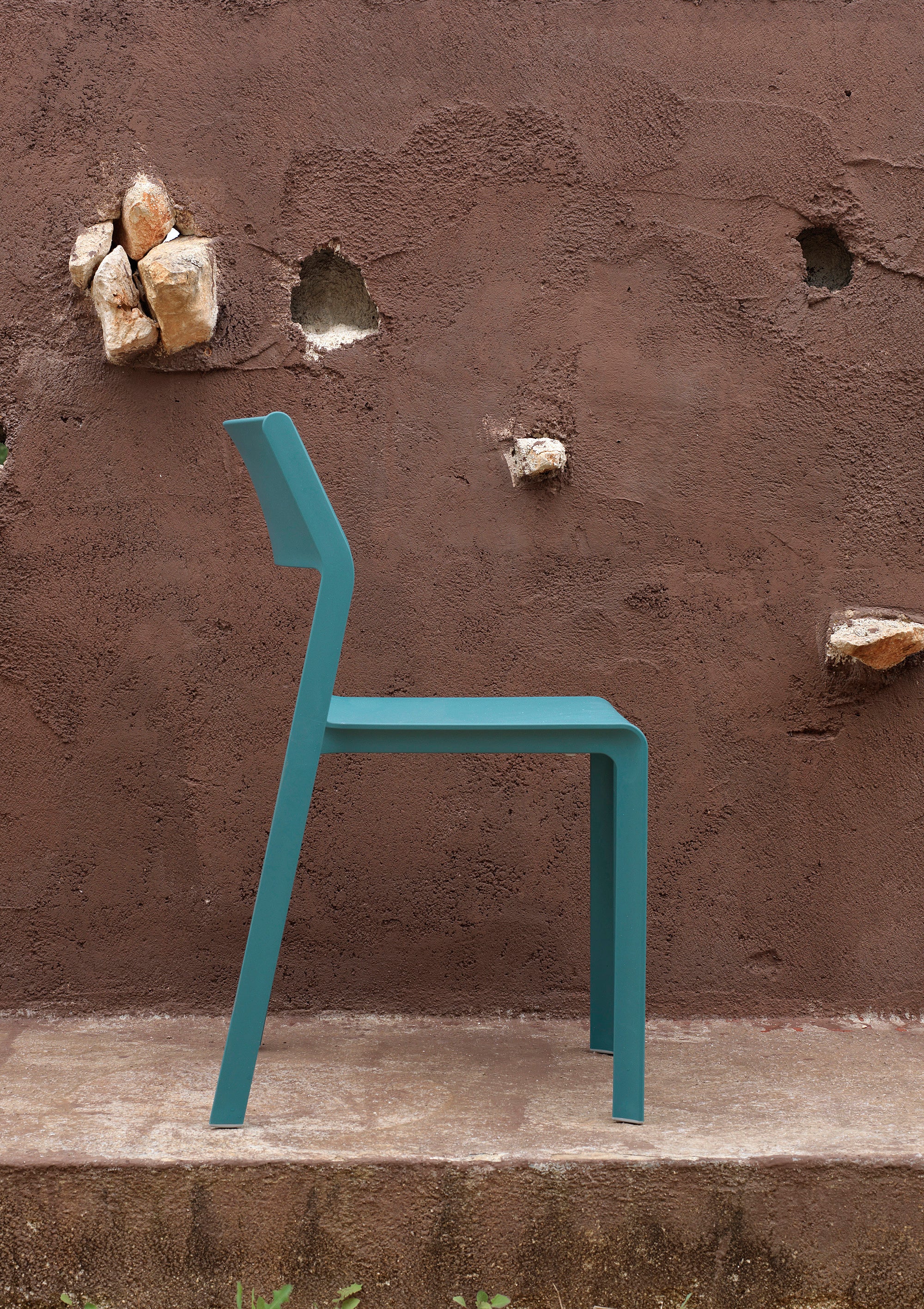 Outdoor Chair TRILL in Blue Green