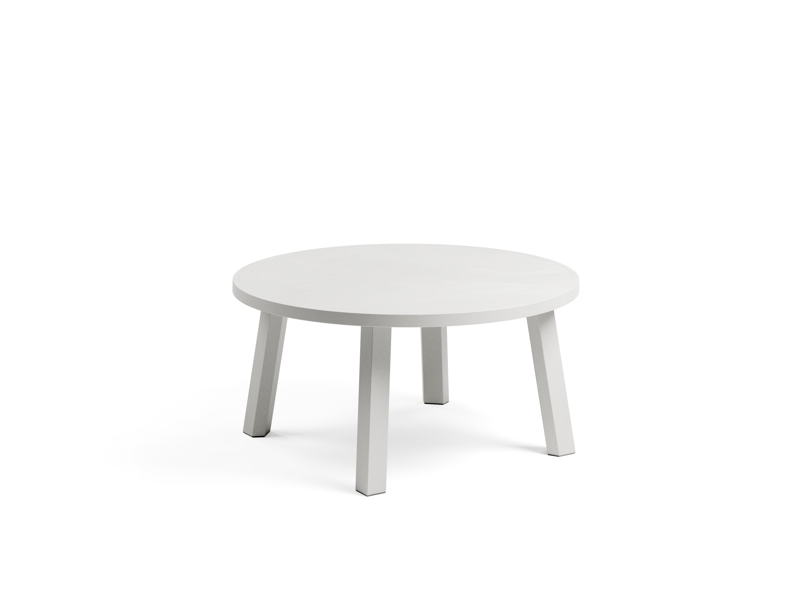 MAXIMO Round Outdoor Side Table in Chalk