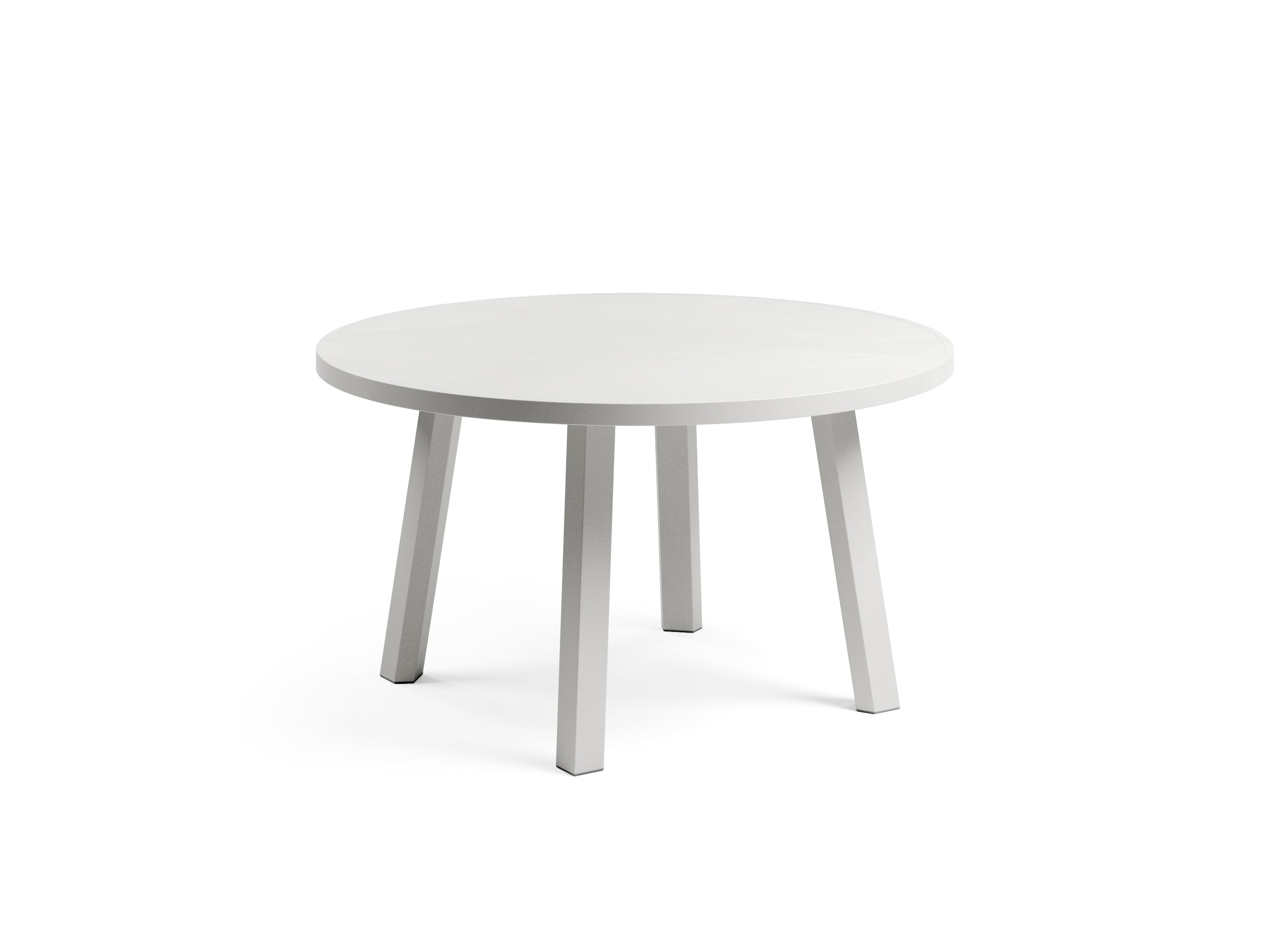 MAXIMO Round Outdoor Side Table in Chalk
