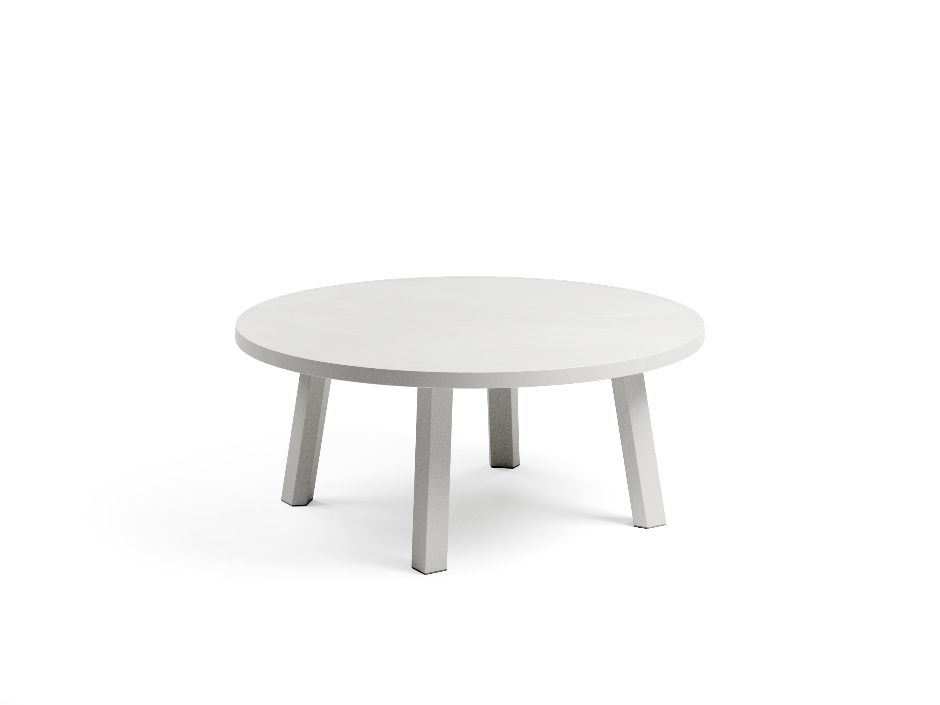 MAXIMO Round Outdoor Side Table in Chalk
