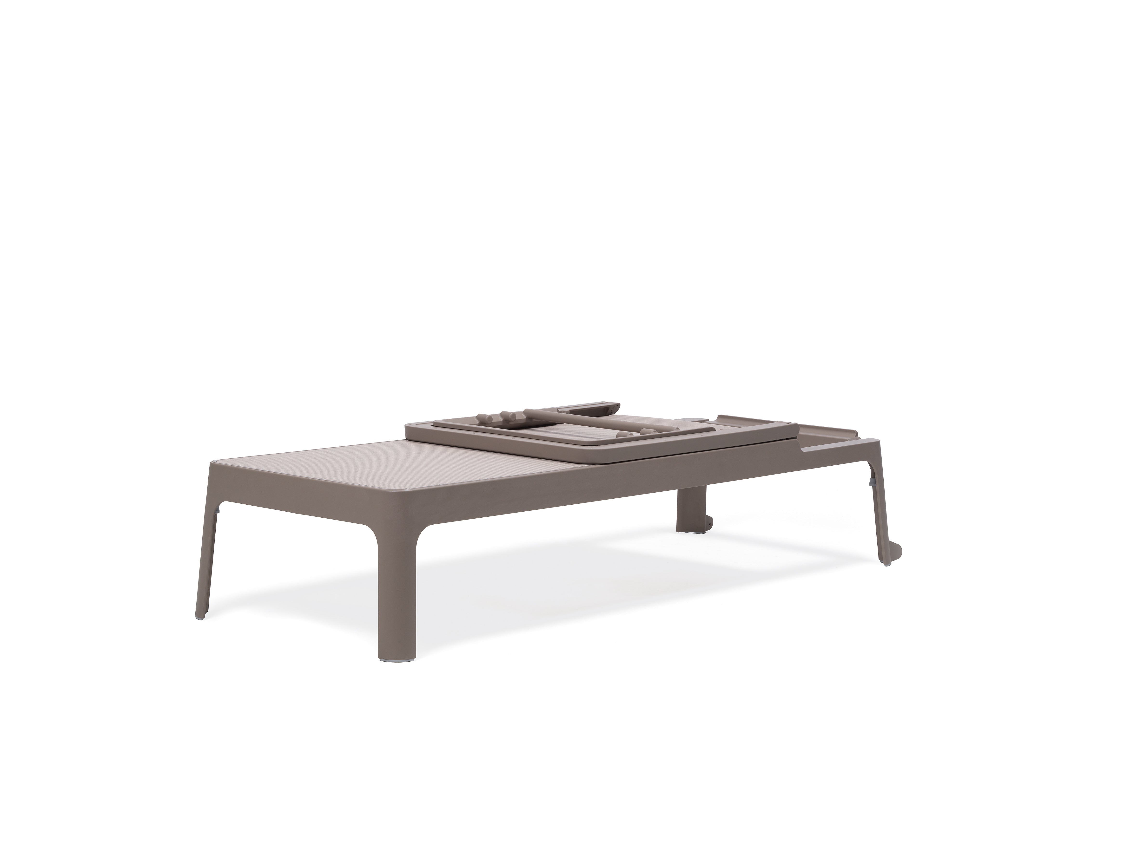 PLANO taupe outdoor lounger