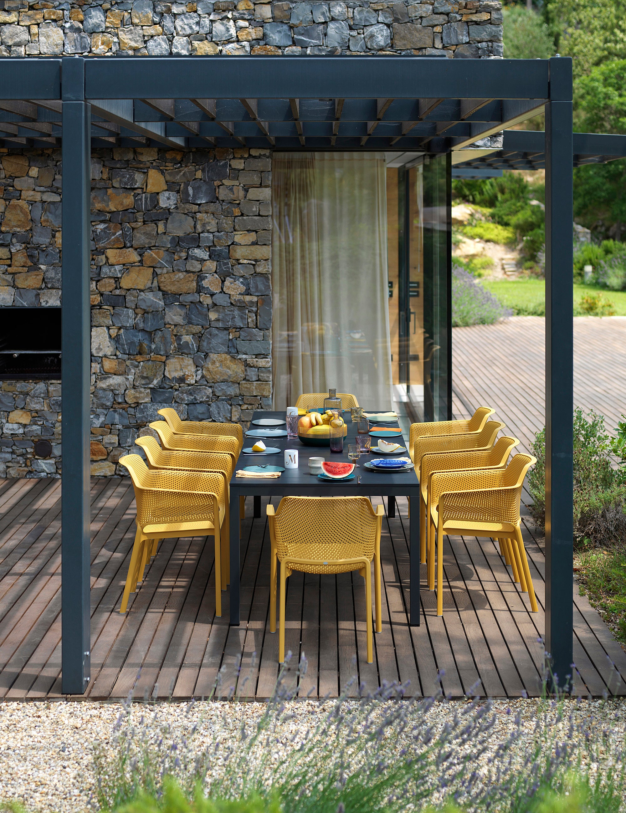 RIO taupe extendable outdoor table