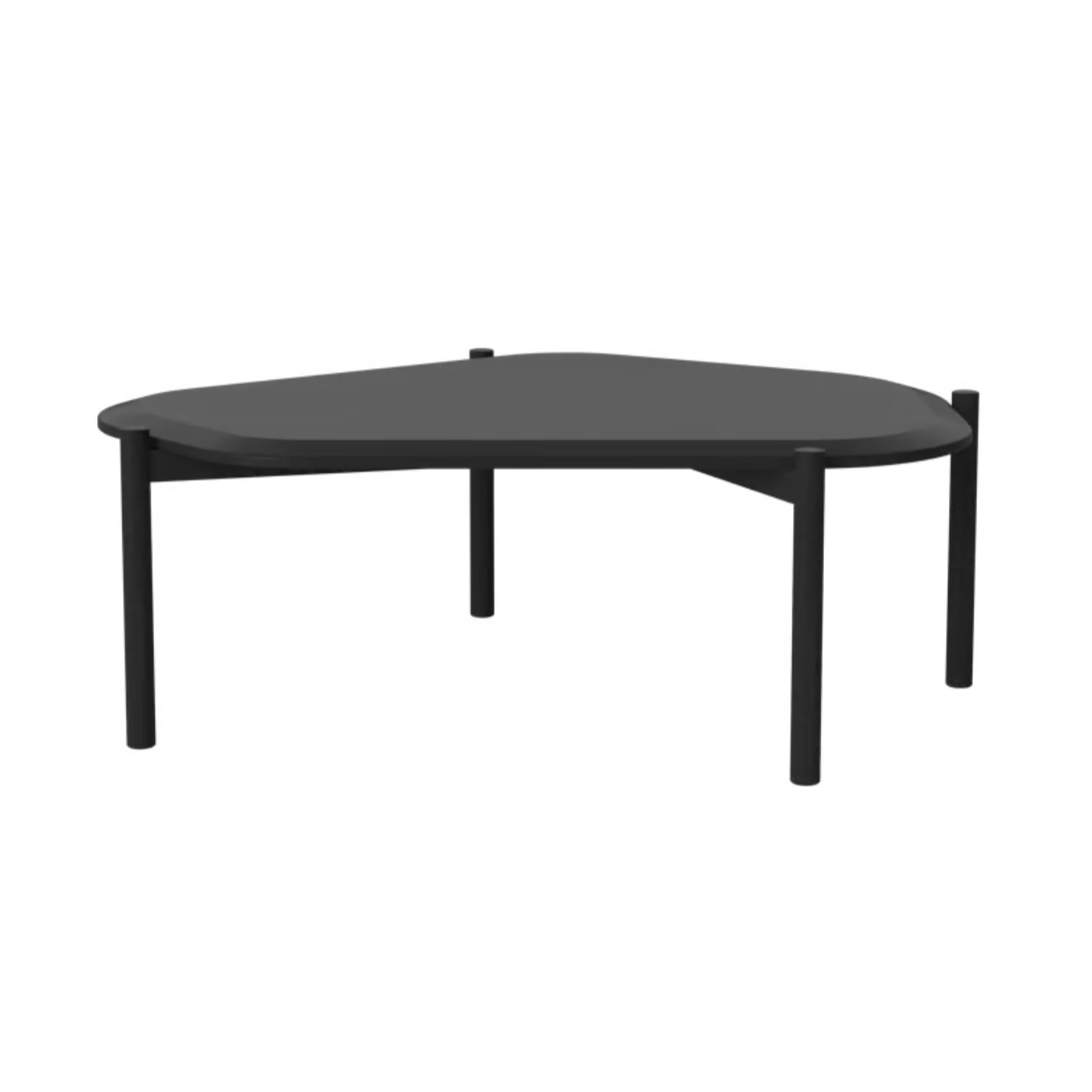 Coffee table Island black oak wood