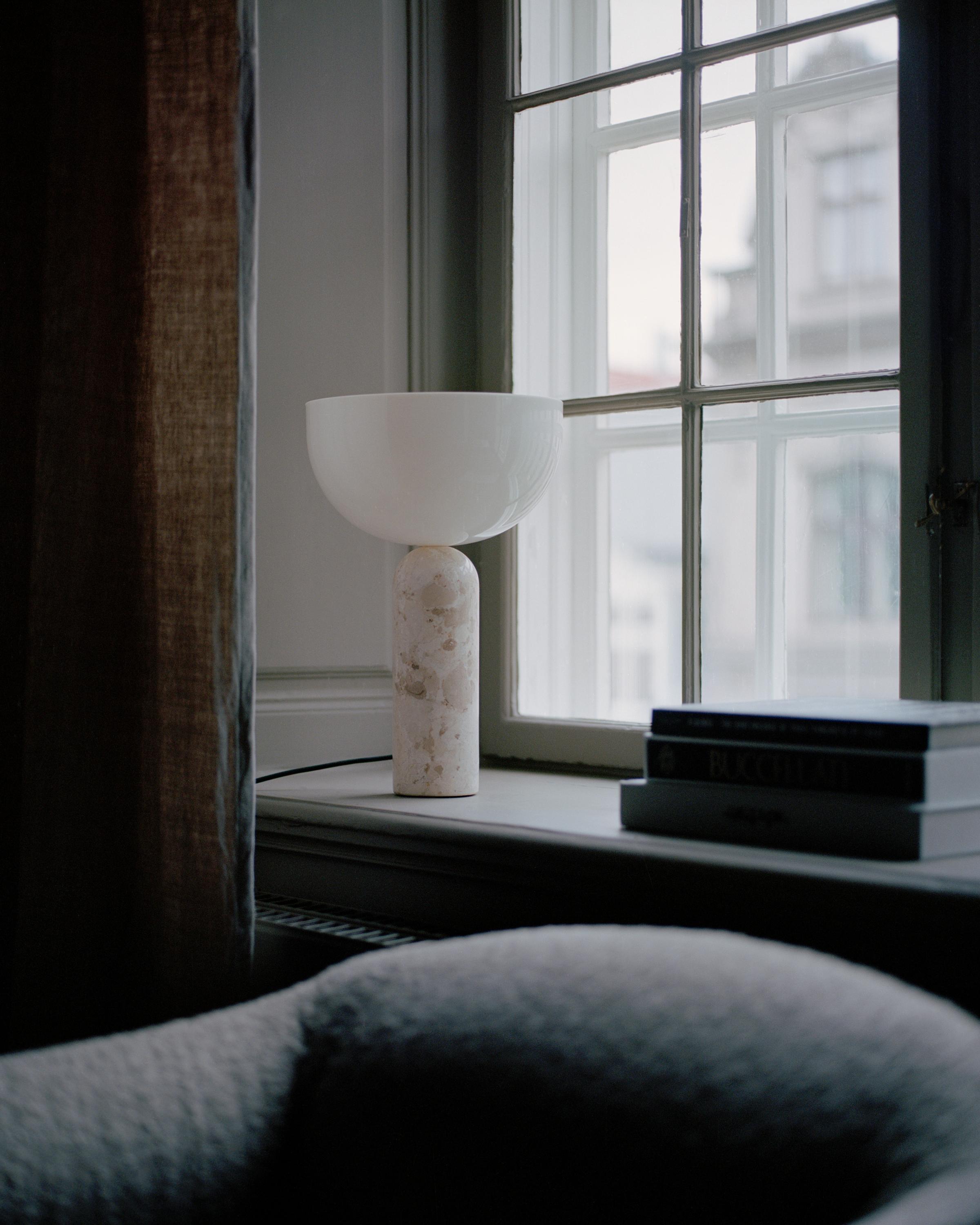 KIZU Table Lamp Cream Marble