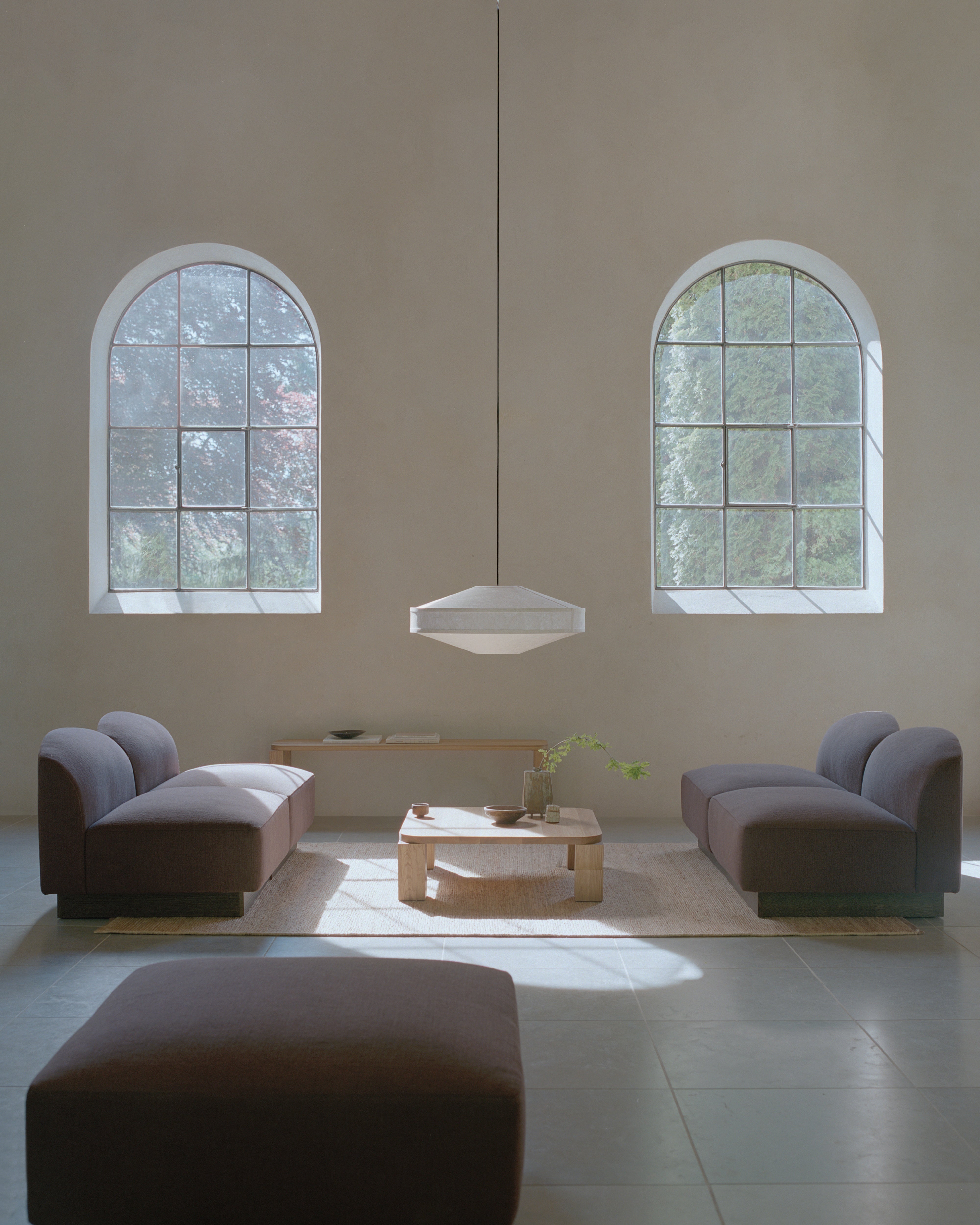 SHORE modular sofa - right-side end element without armrest, customizable