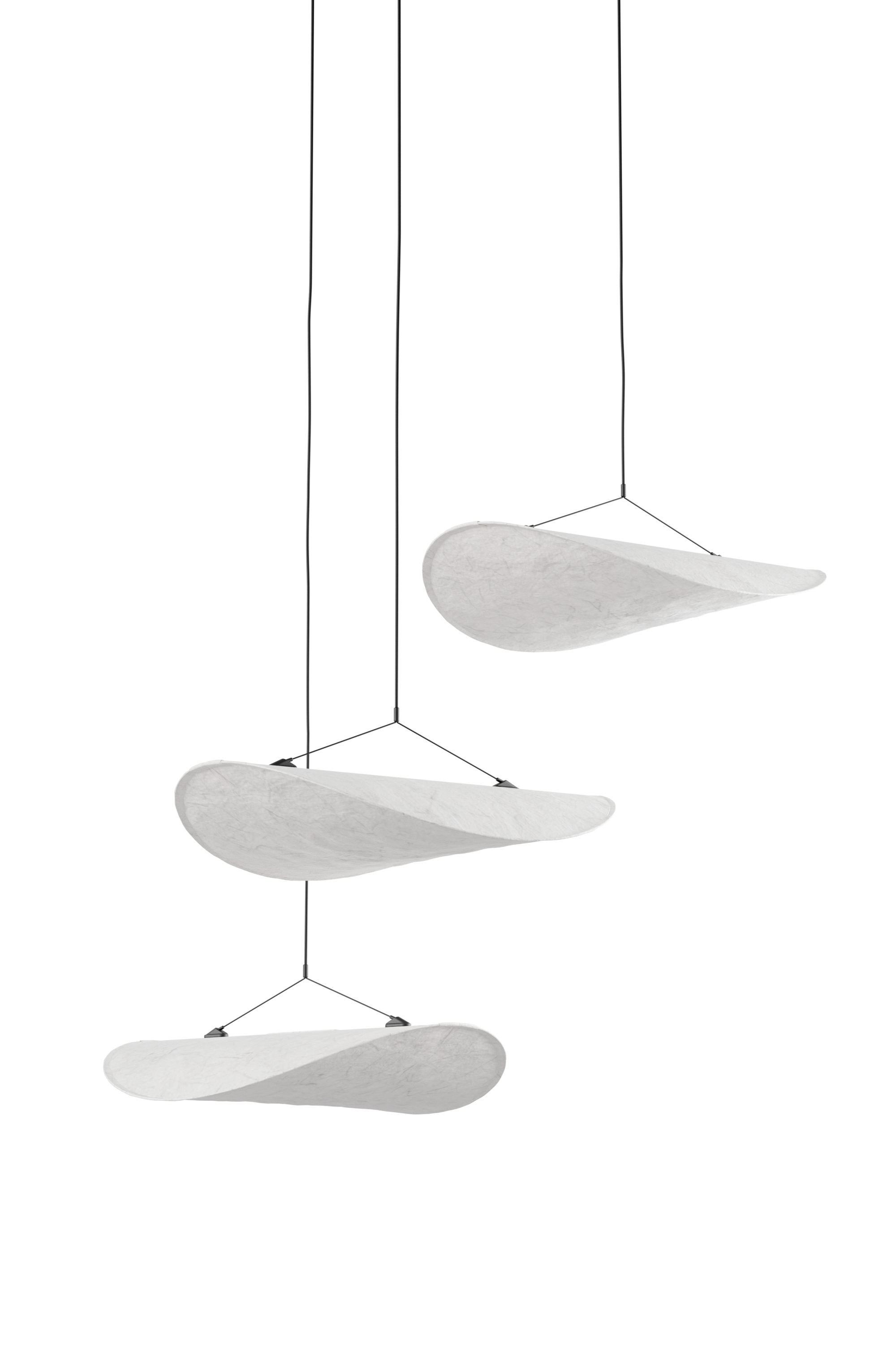 White tense chandelier