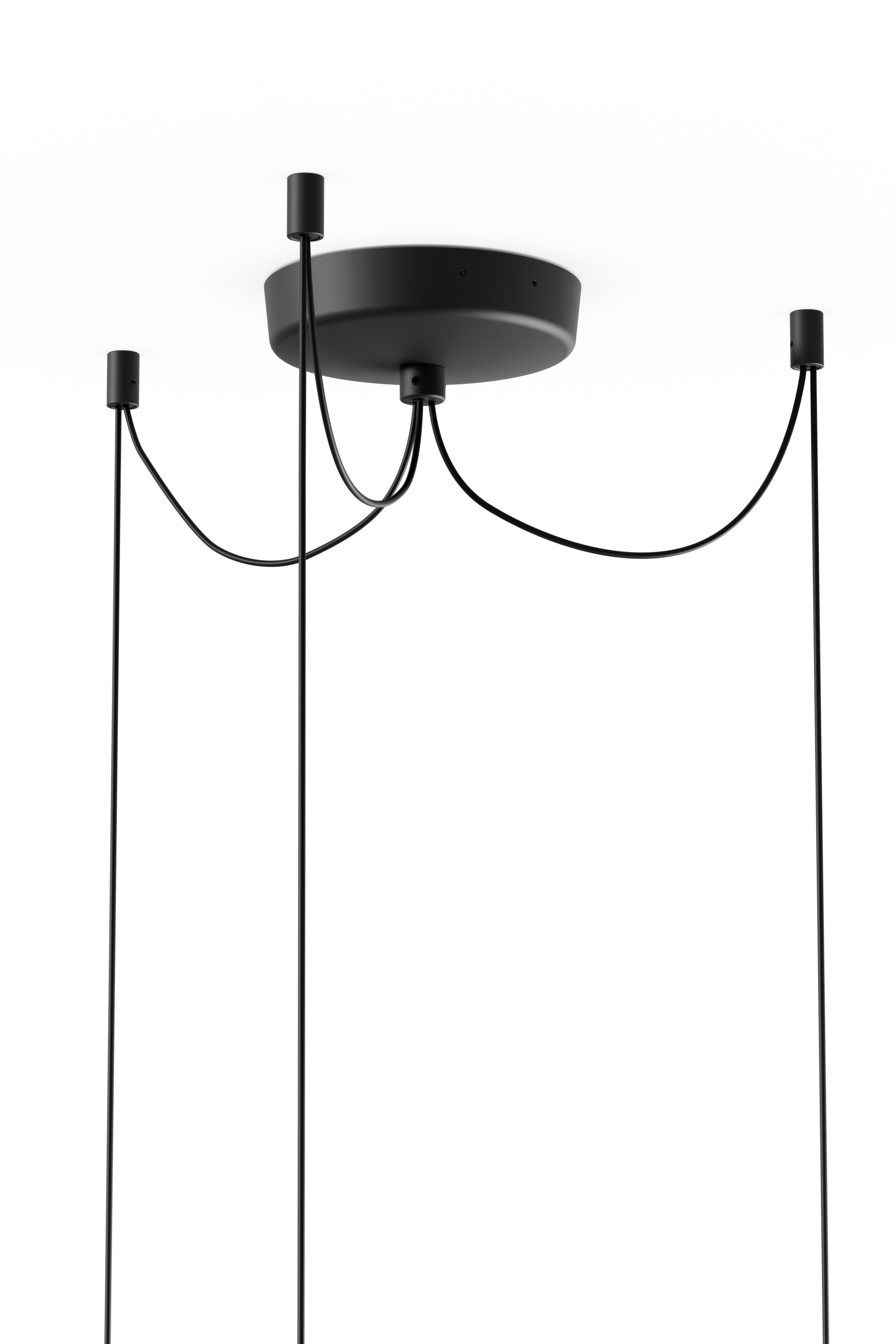 White tense chandelier