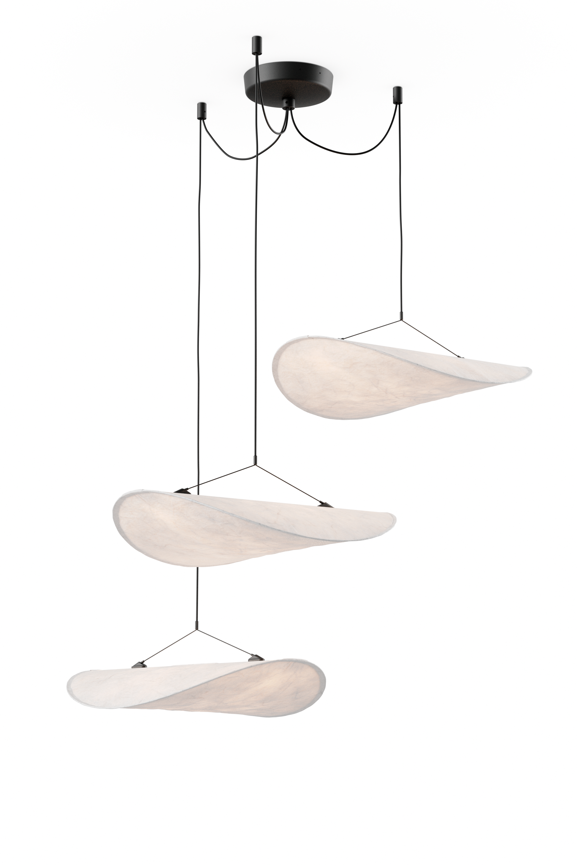 White tense chandelier