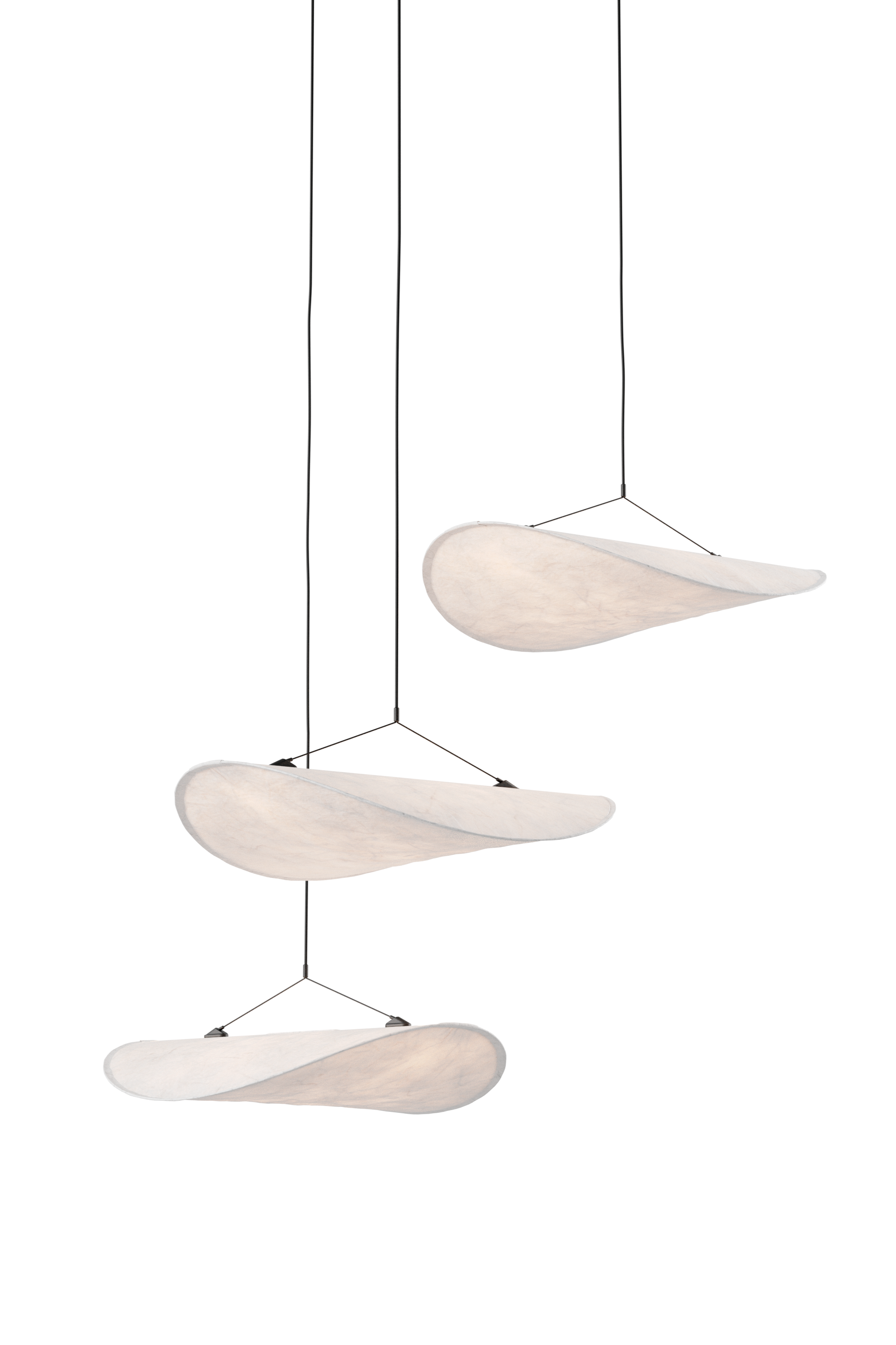 White tense chandelier