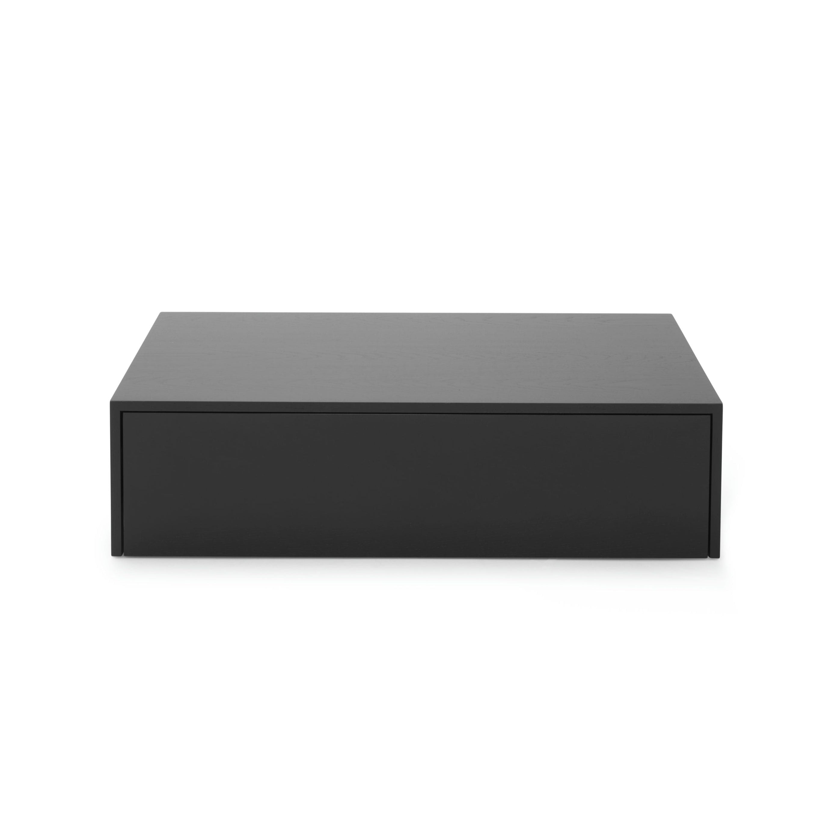 Coffee table with a drawer Mass black oak veneer