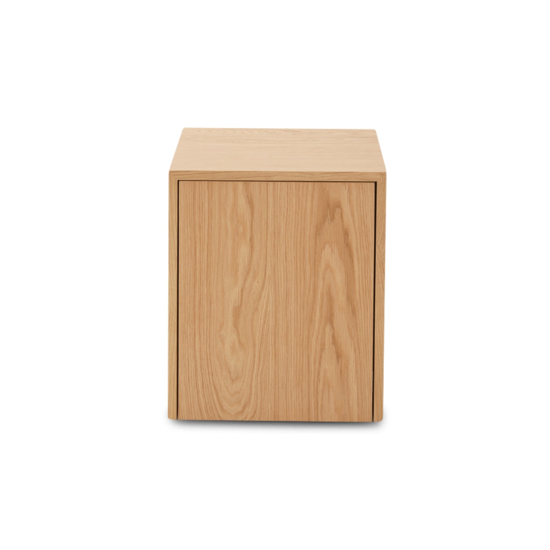 Side table with a drawer Mass Veneer oak