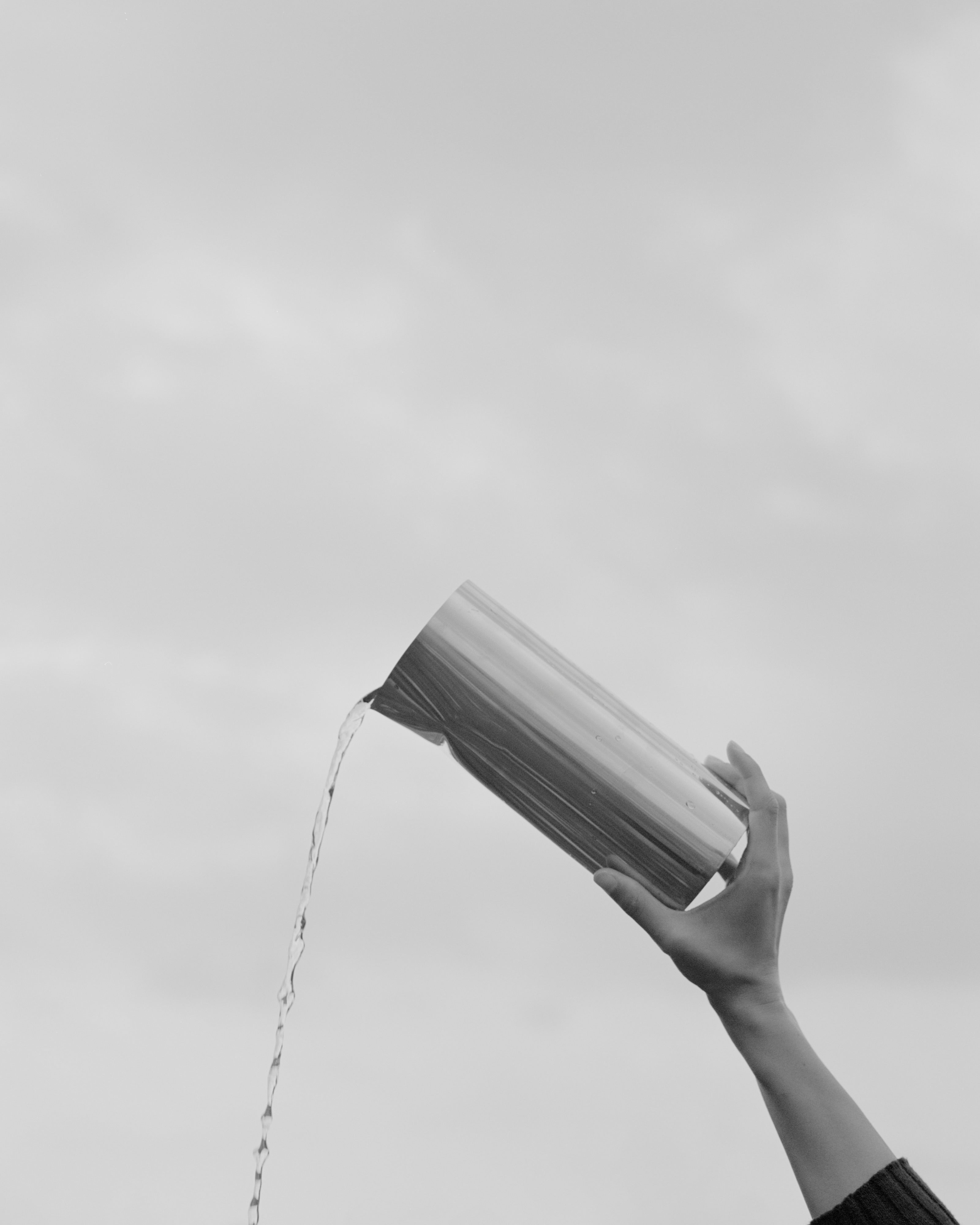 Silver pleat jug