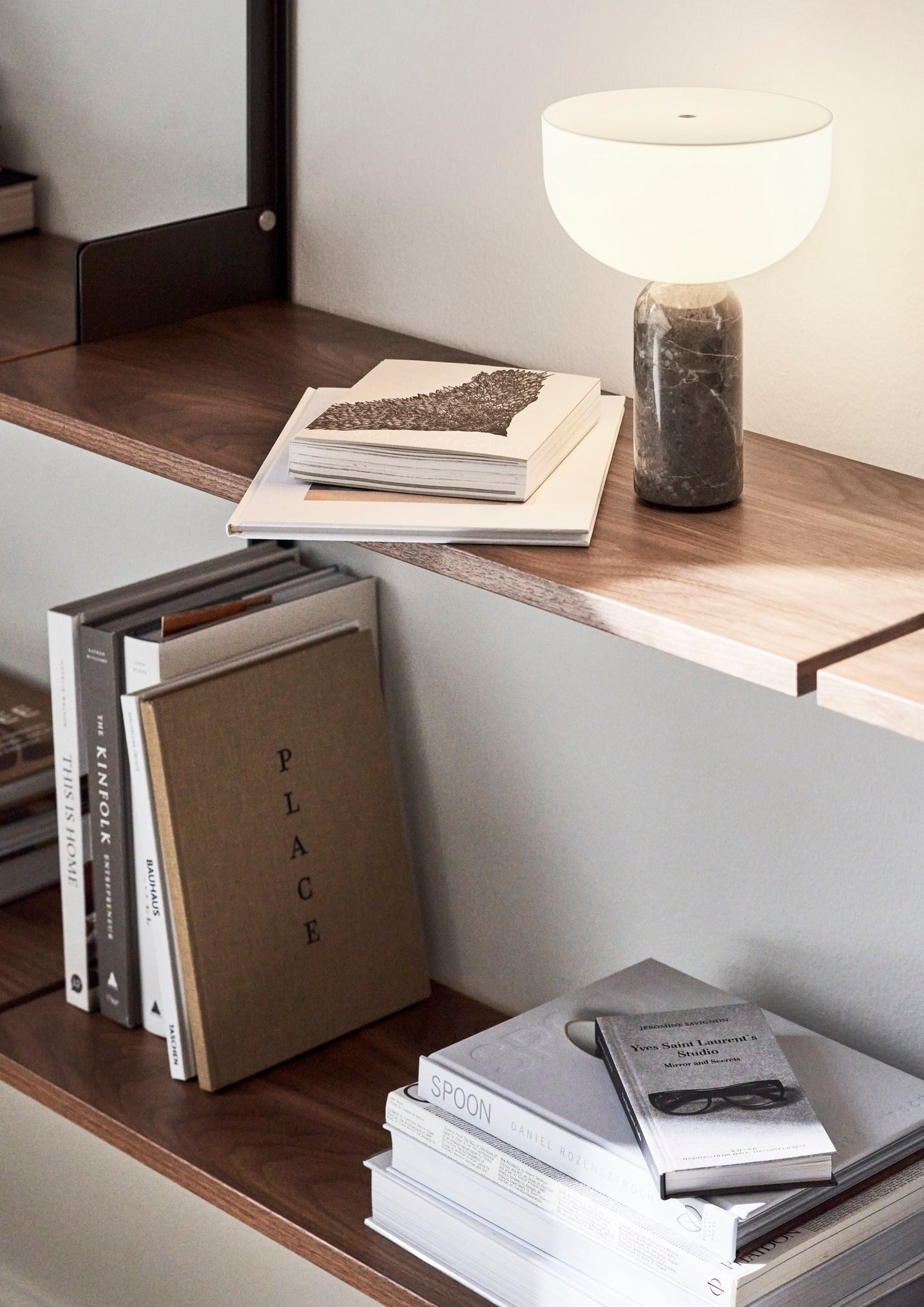 Portable lamp KIZU gray marble