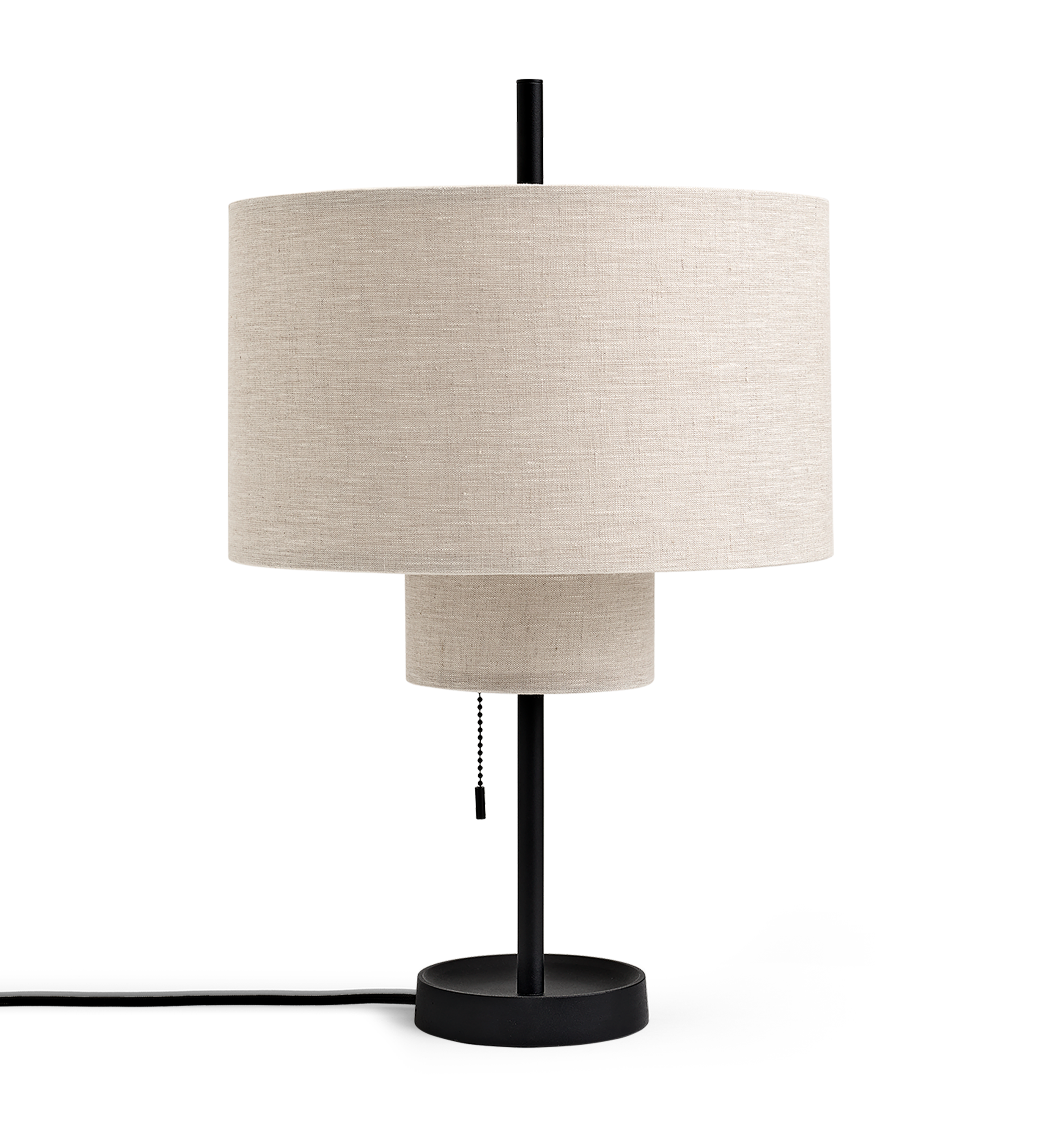 Beige margin table lamp