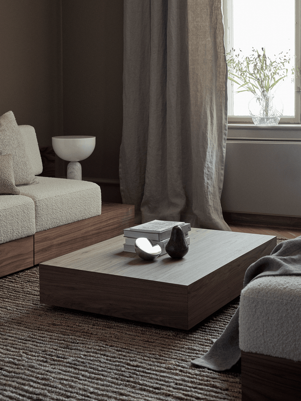 Silver aura table mirror