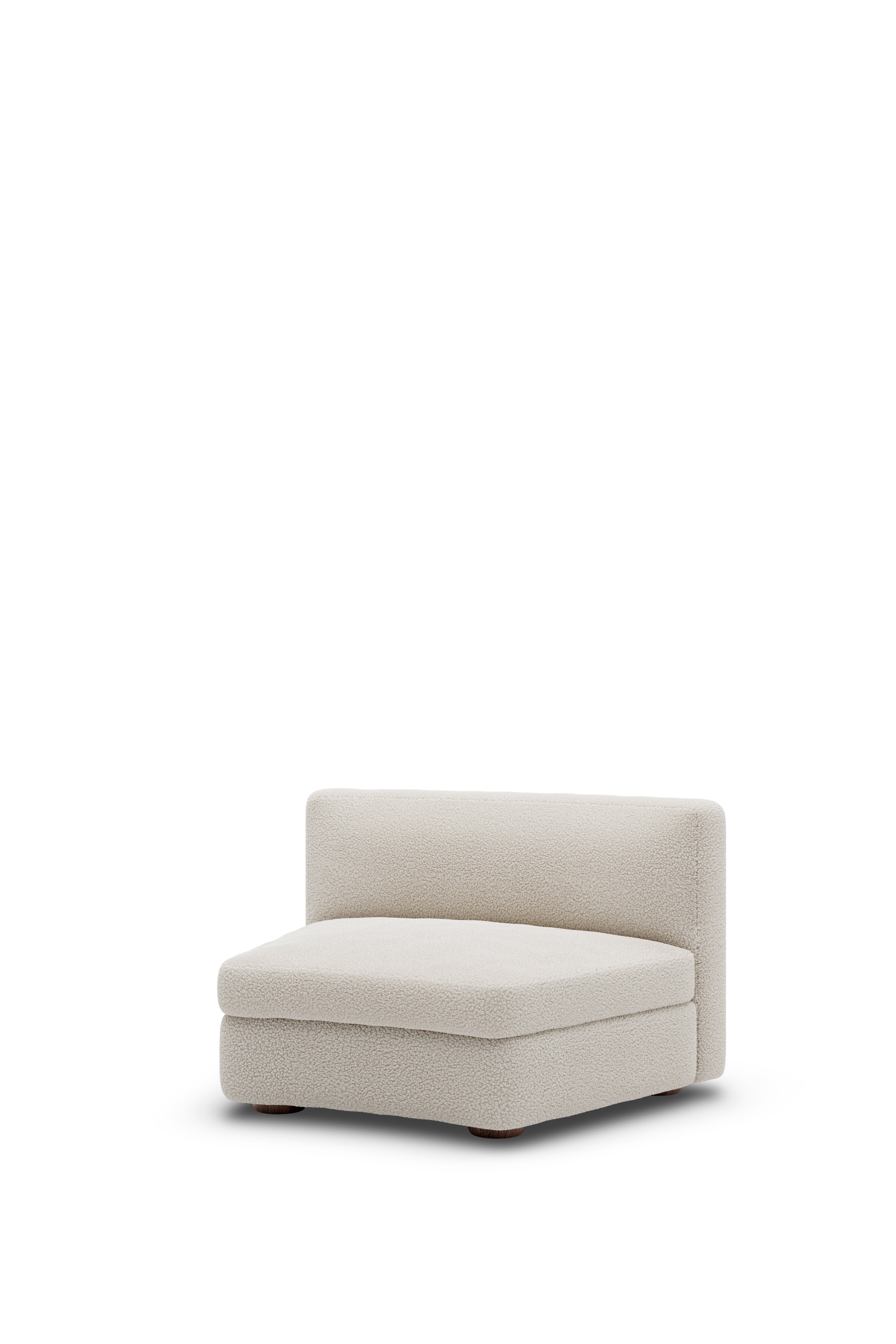 CODA modular sofa - Central Rounded Upholstered