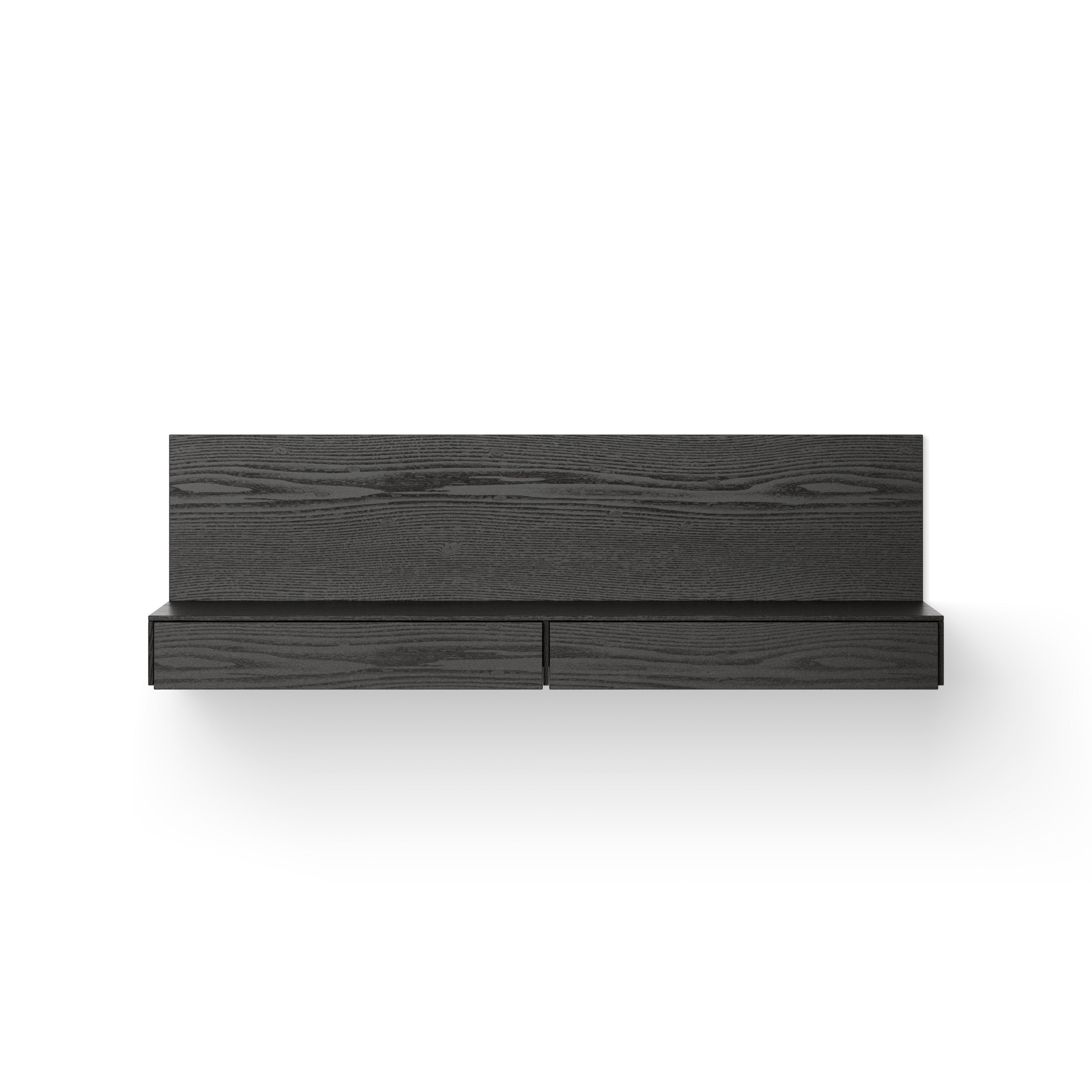 Tana hanging cabinet black oak veneer