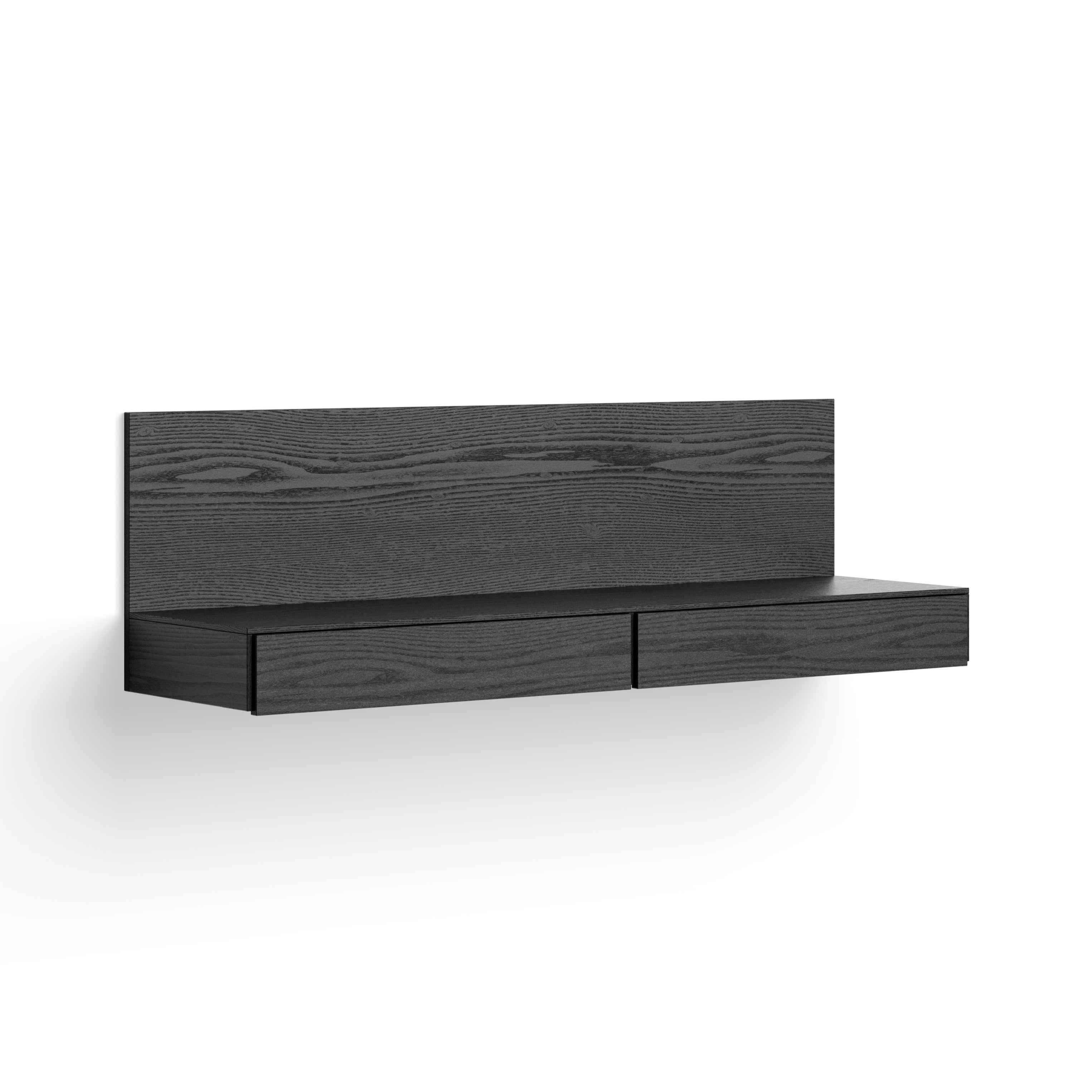Tana hanging cabinet black oak veneer