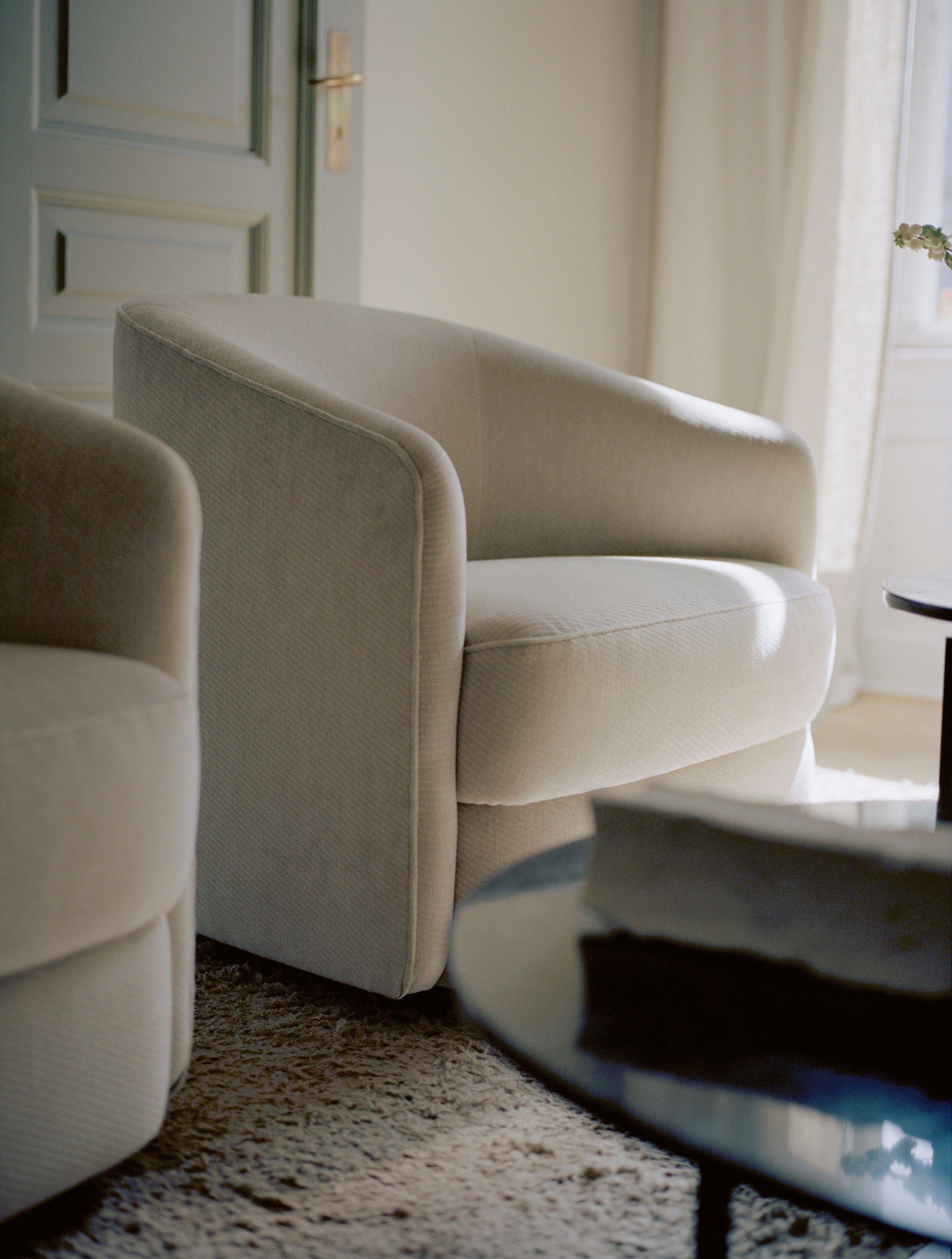 Upholstered Covent armchair