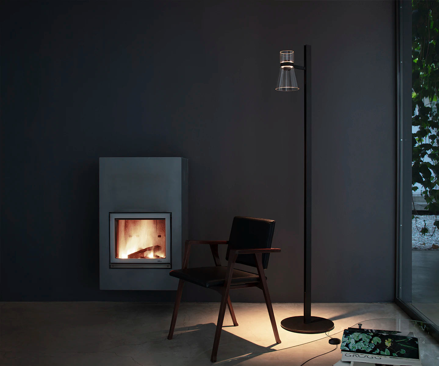 NOCTURNE F1 CONE Silver Floor Lamp