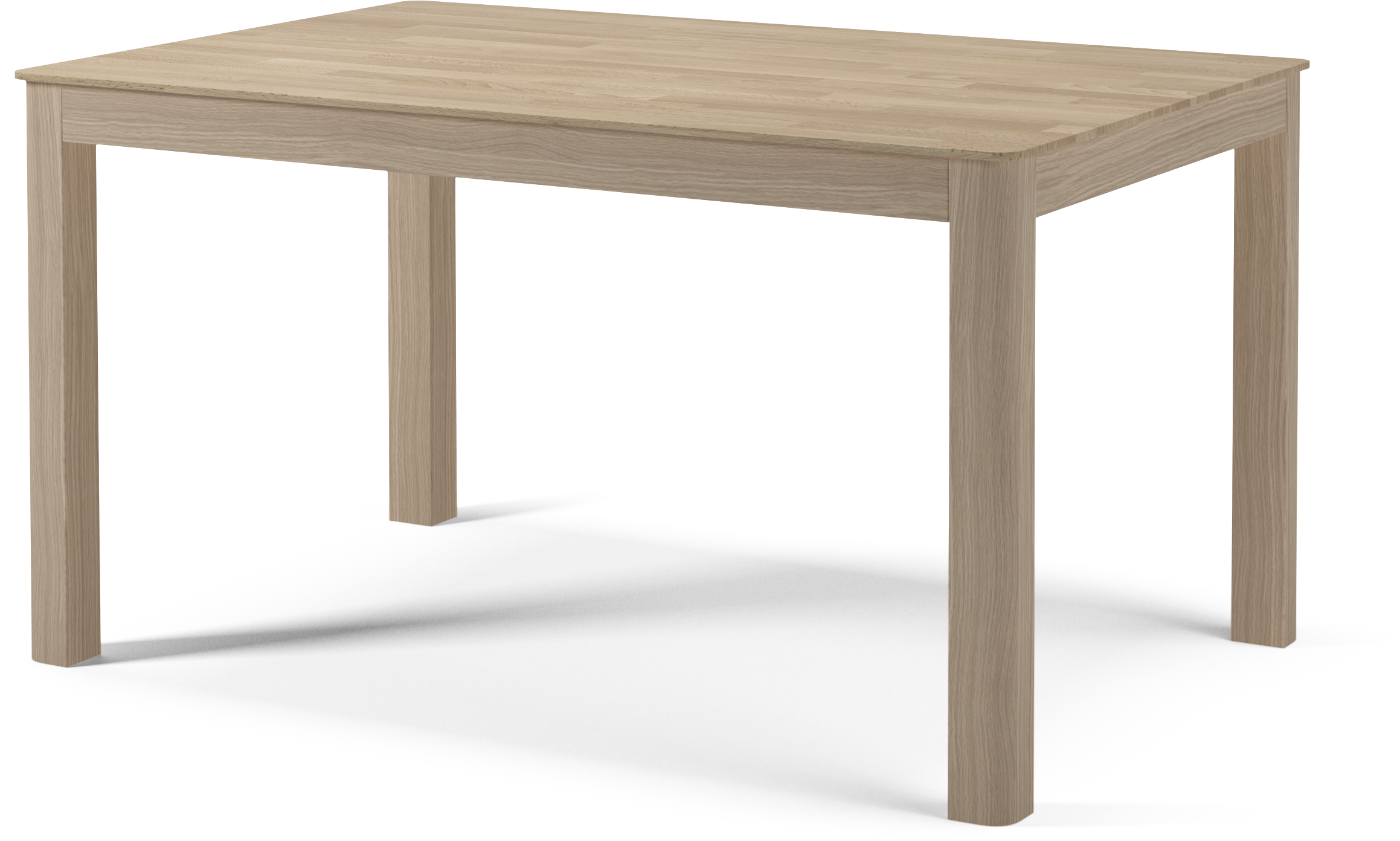 Node folding table bleached oak wood