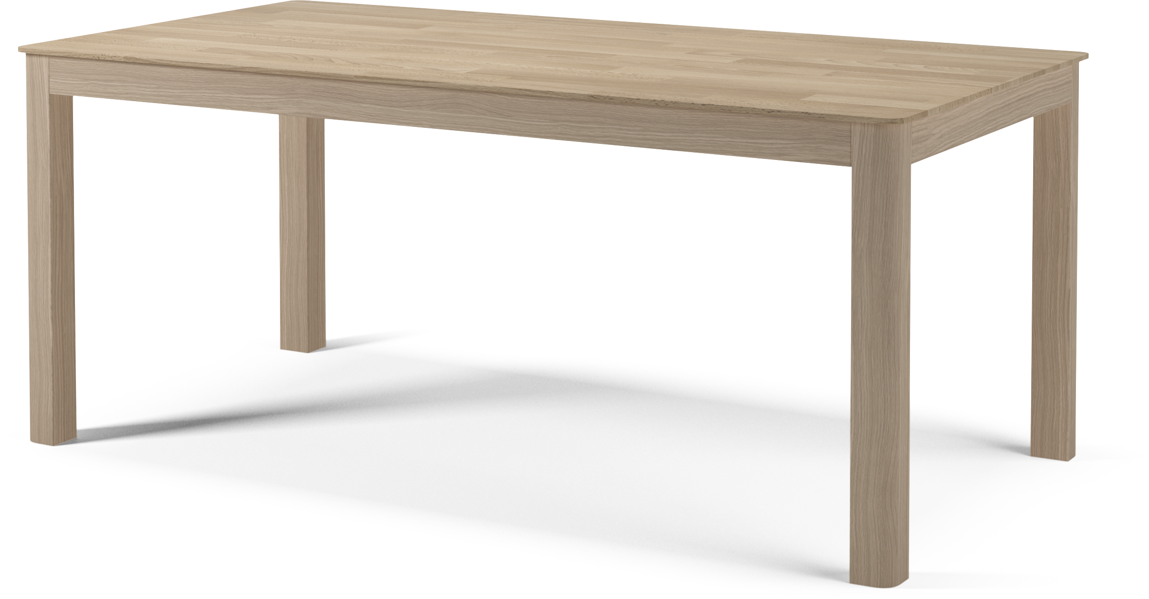 Node folding table bleached oak wood