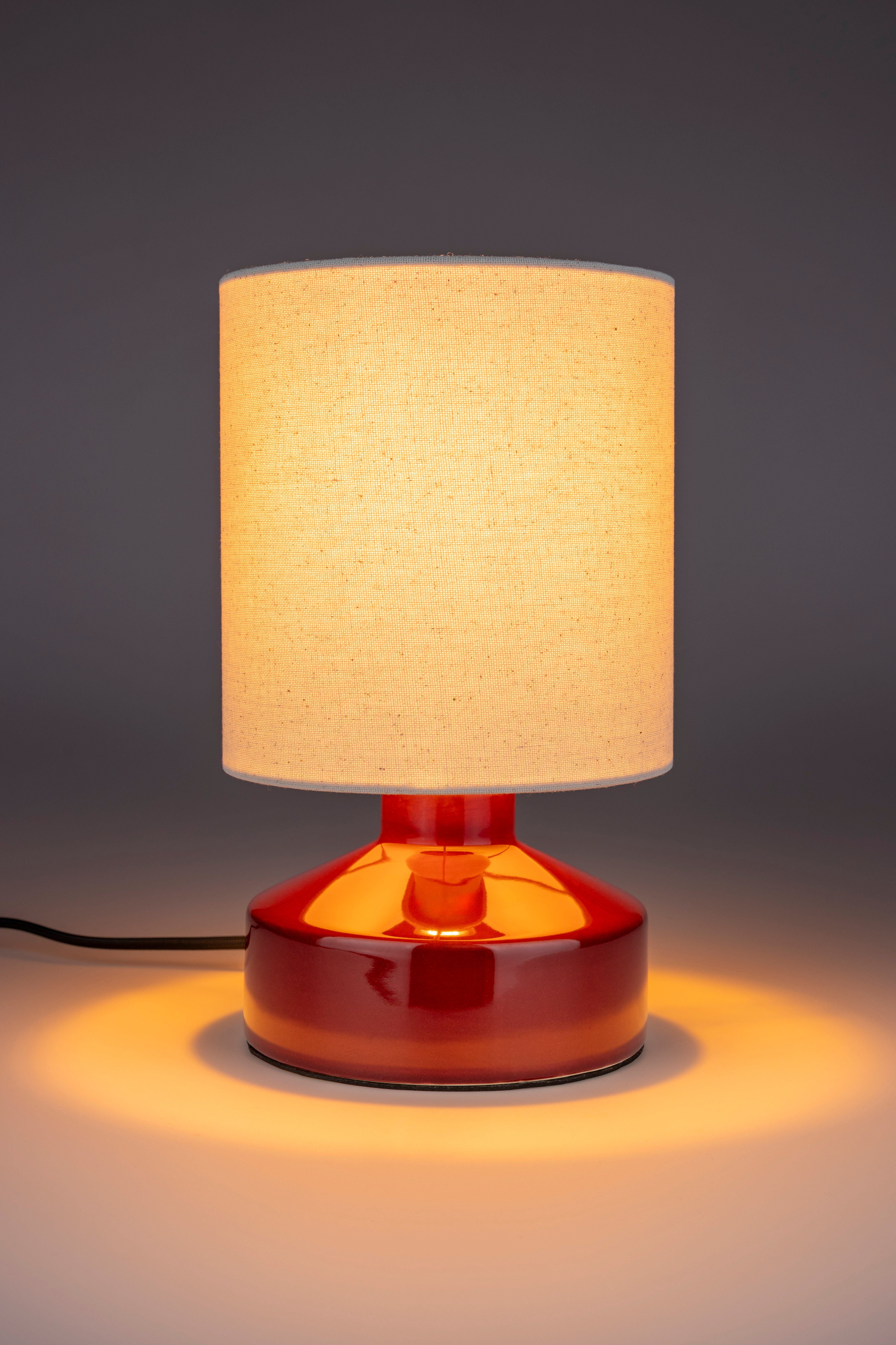 NOOK burgundy table lamp
