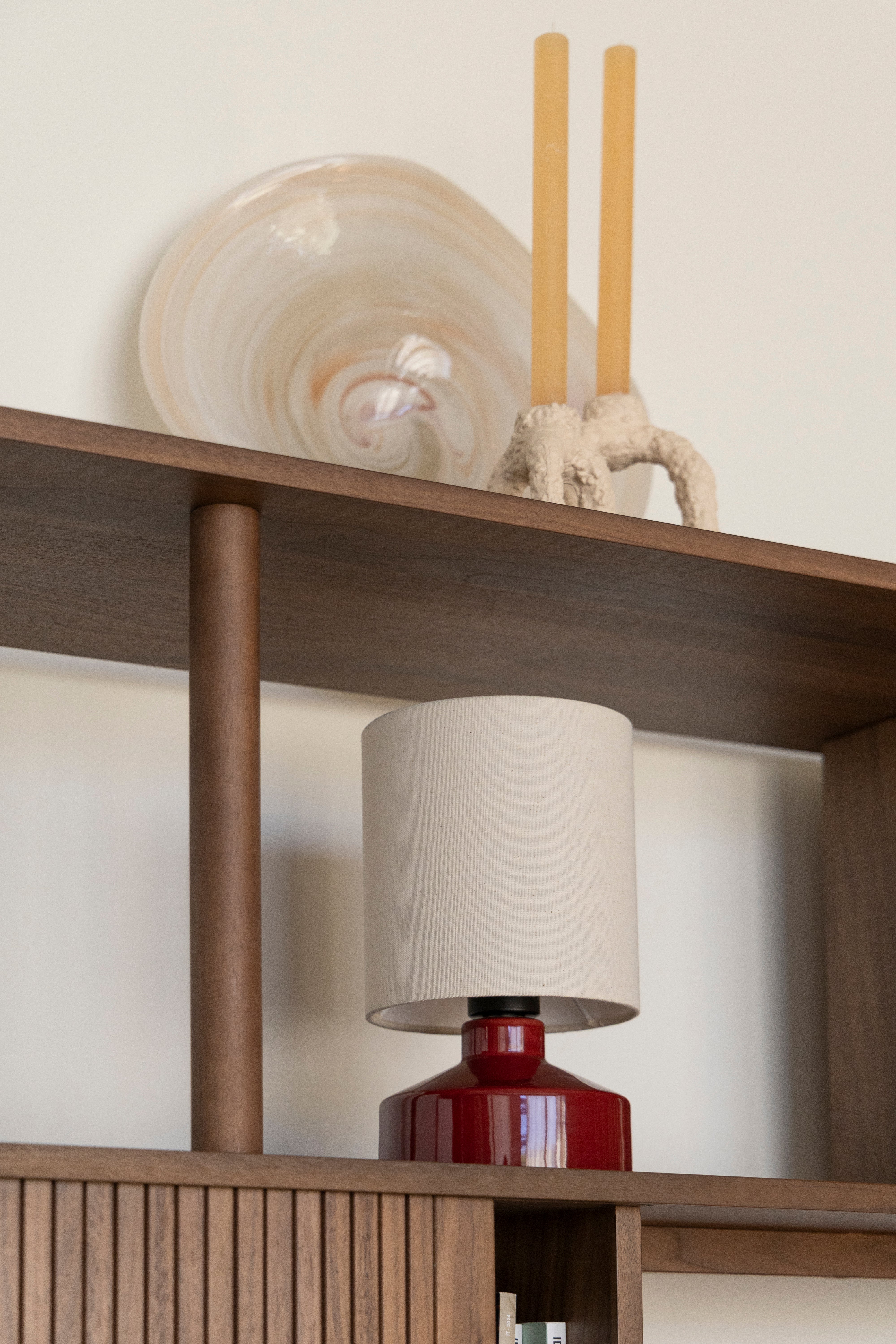 Lampa stołowa NOOK bordowy