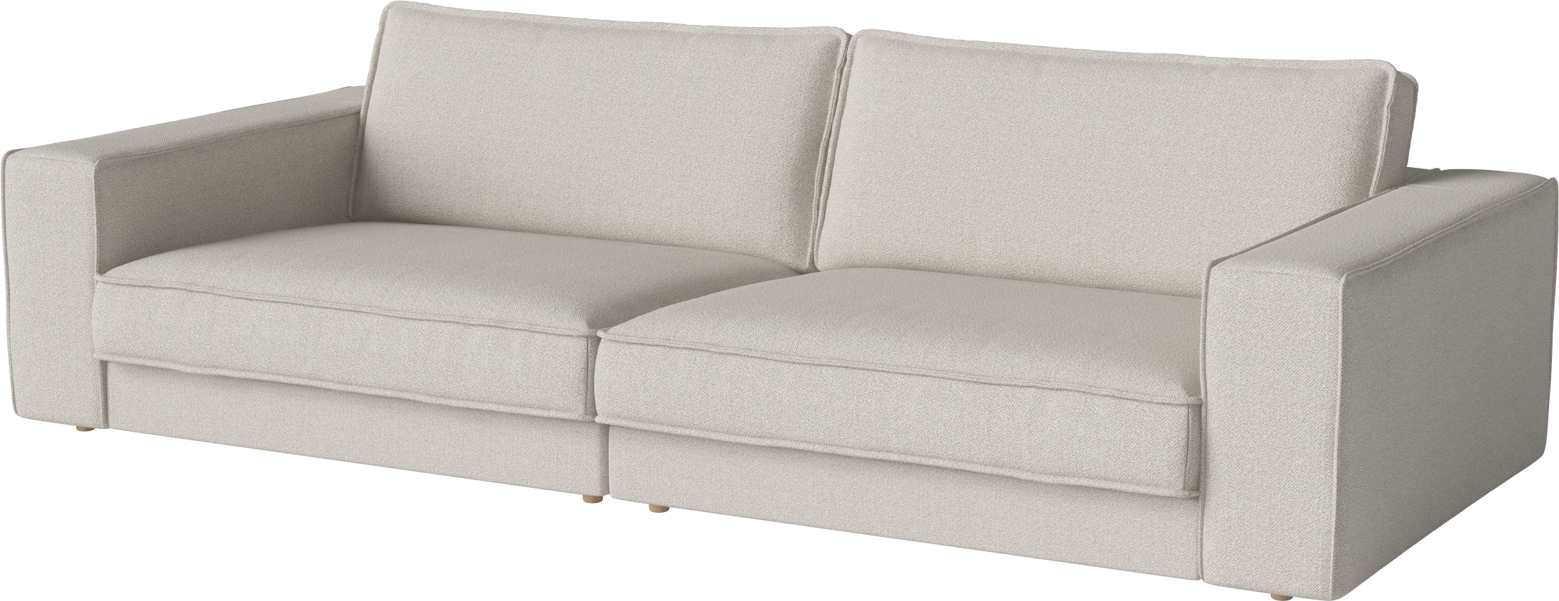 2-module sofa upholstered noora oak base