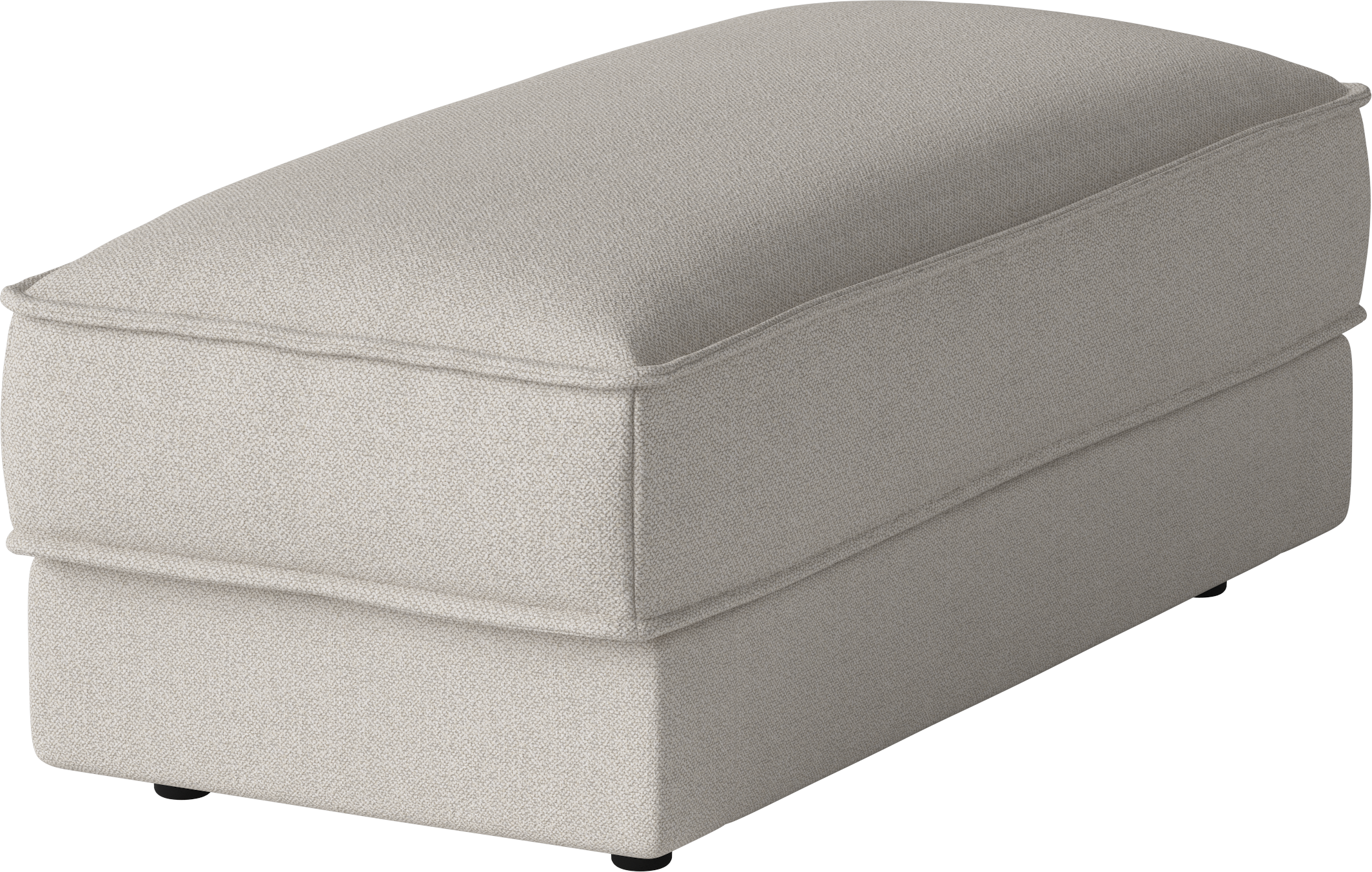 Noora Combi pouf with a base of black oak wood
