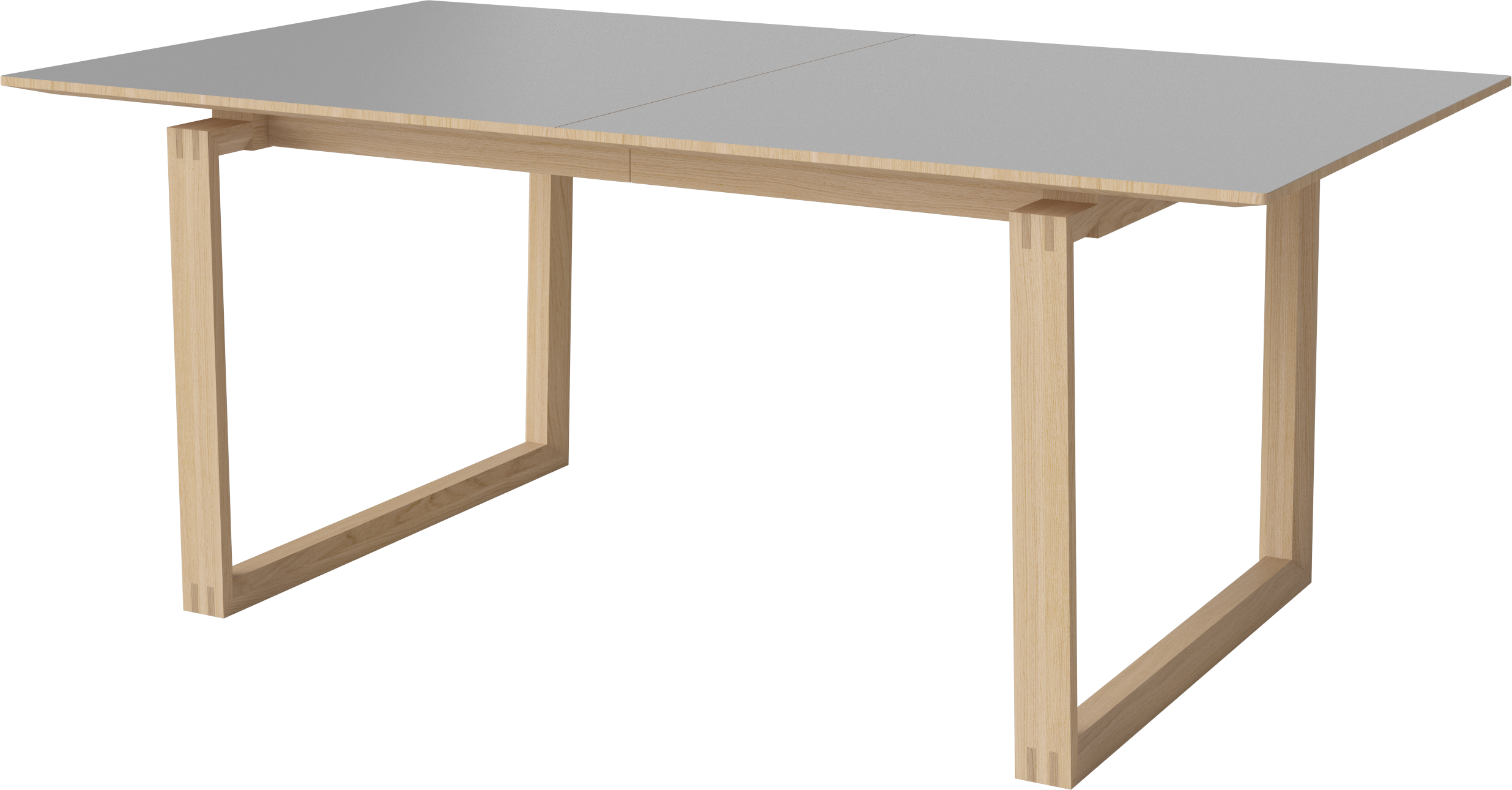 Nord table, whitened oak wood