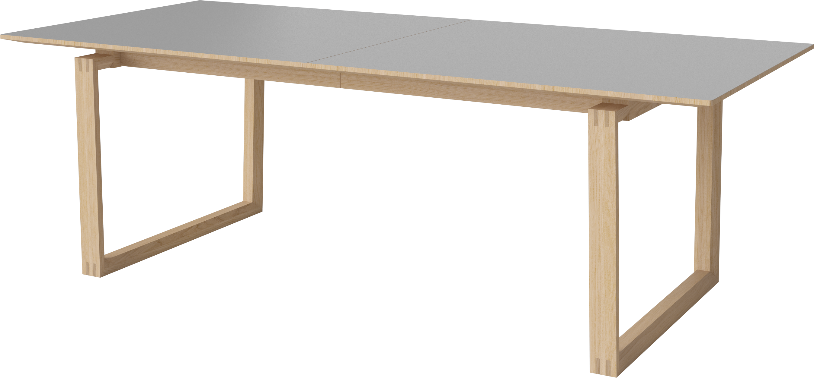 Nord table, whitened oak wood