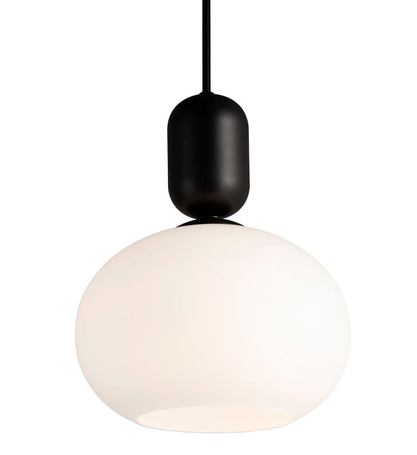 Hanging lamp notti oval black