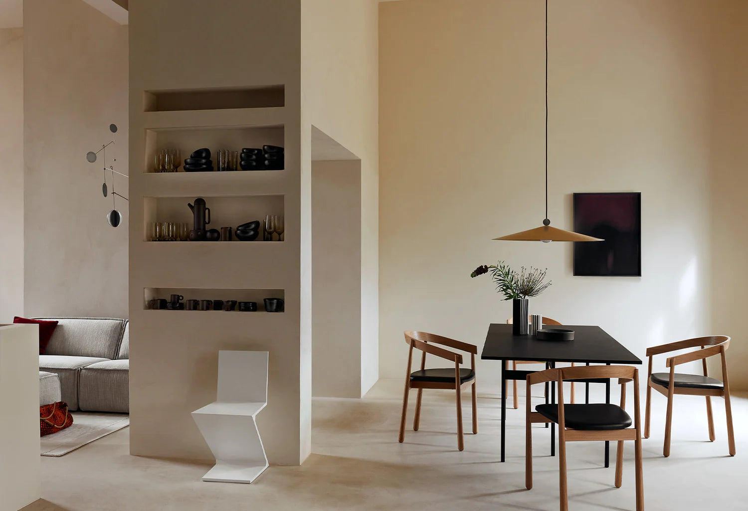 HOMERUN Chair Black Eco-Leather with Black Base