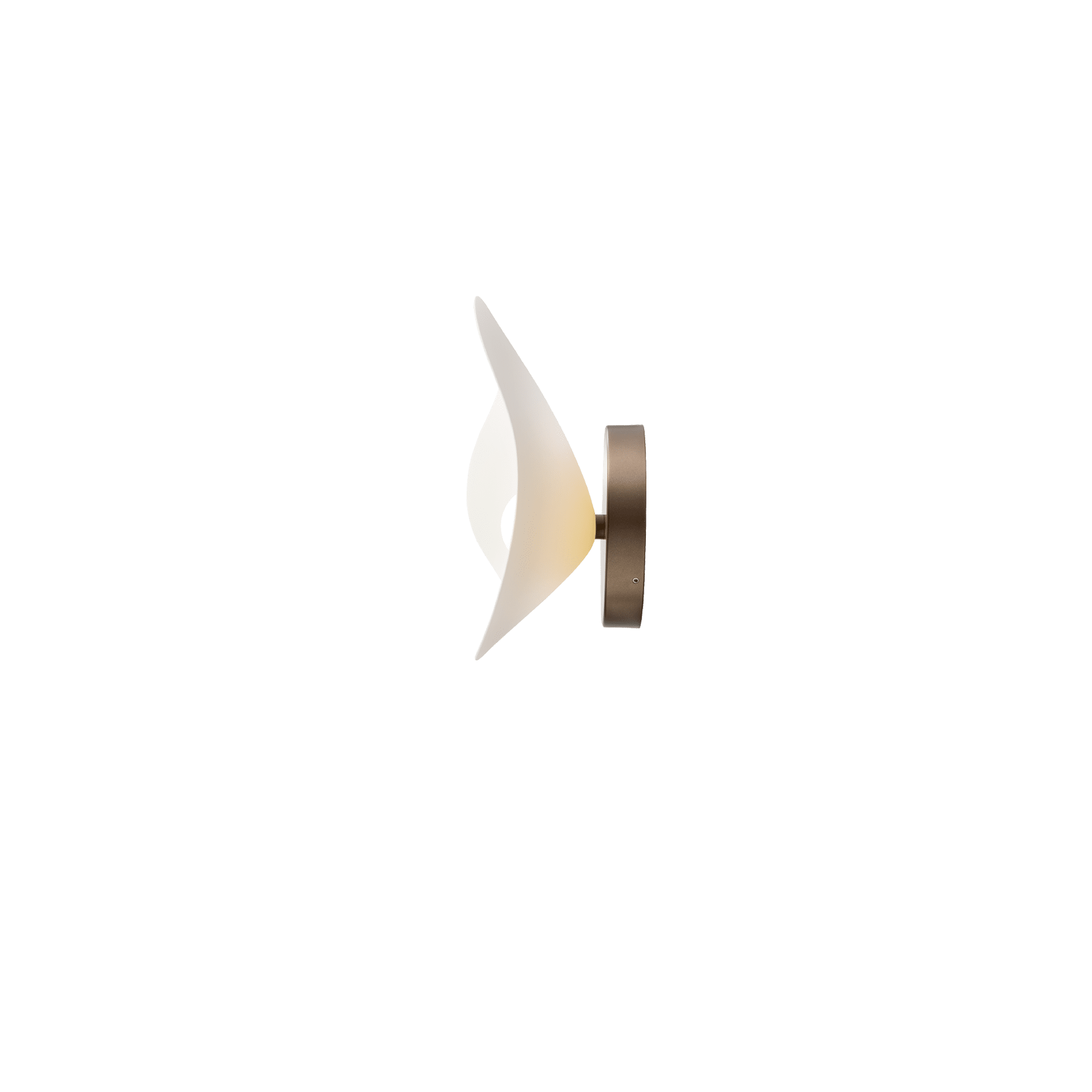 FLORII Wall Lamp Dark Brown with White