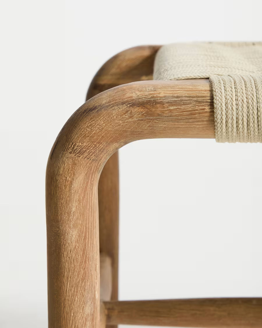 ALIPA Outdoor Bench Beige with Acacia Wood
