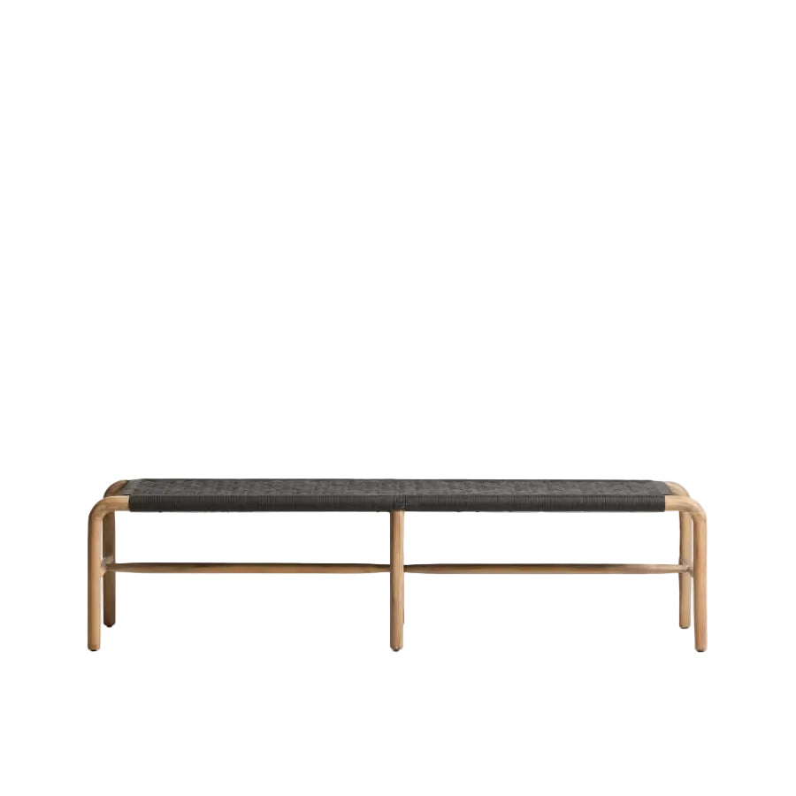 ALIPA Outdoor Bench Black