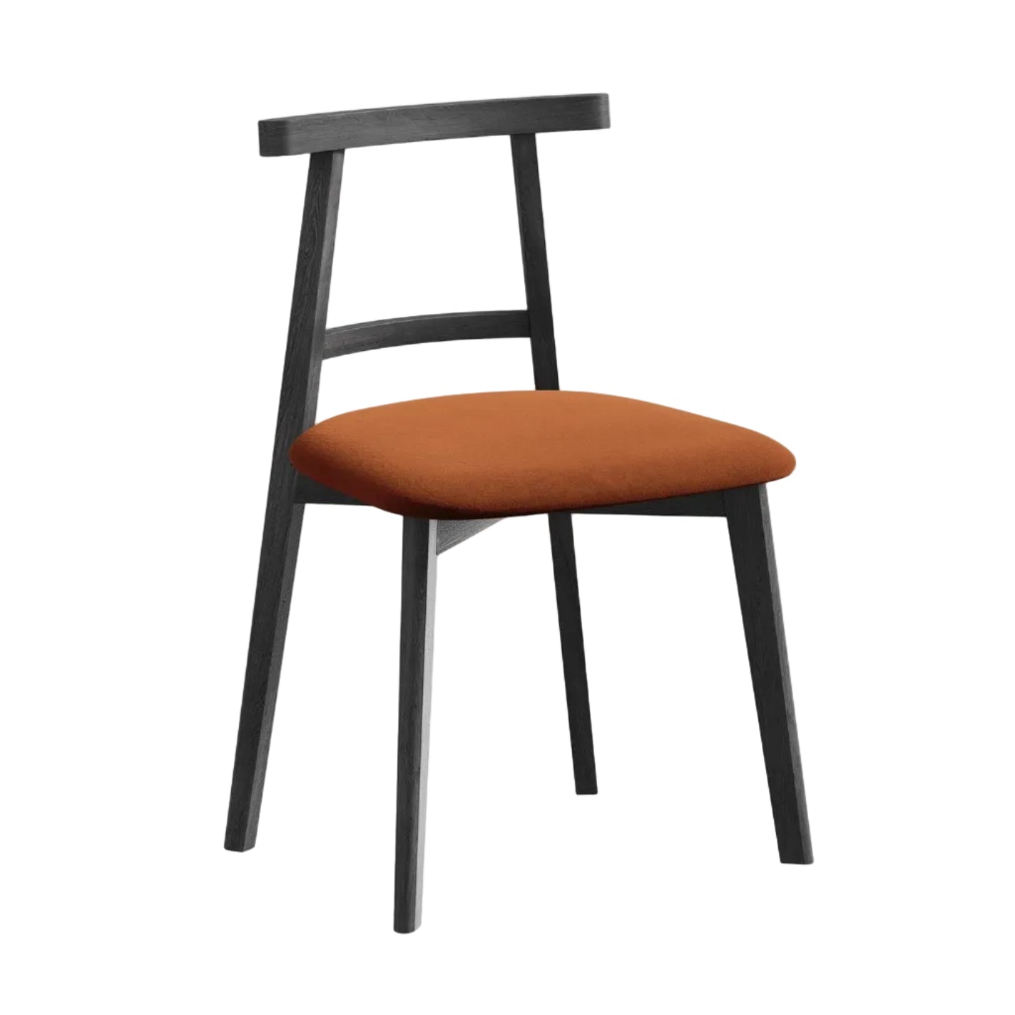 Velvet Chair OHELO Terracotta with Black Beech Base