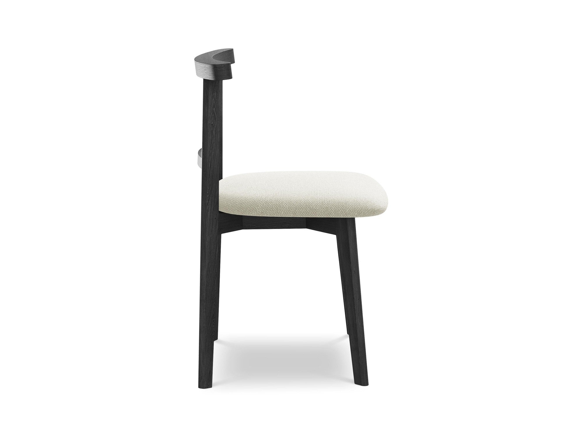 OHELO Chair in Sandy Boucle with Black Beech Base