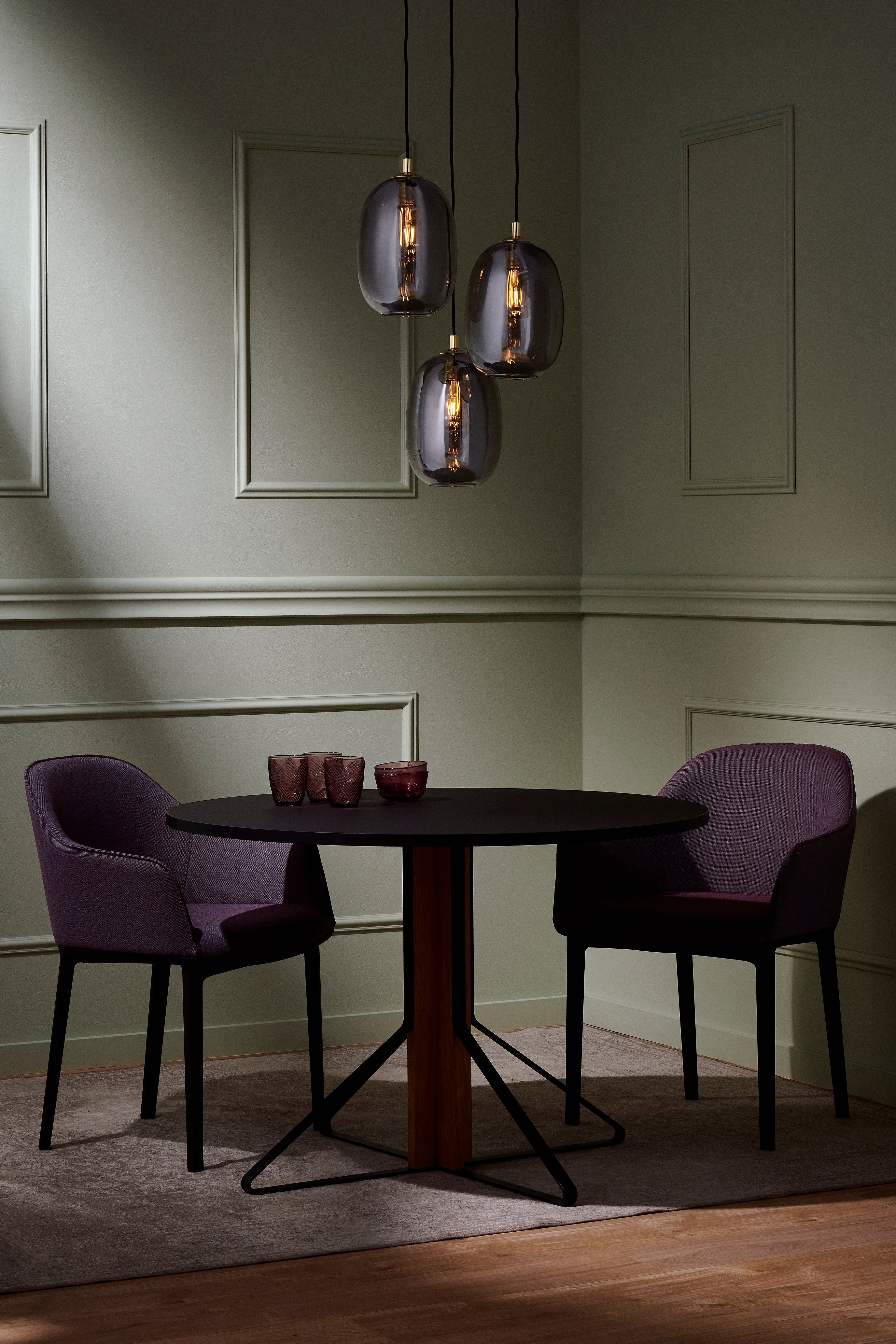 ONYX 3 Graphite Pendant Lamp on Rail