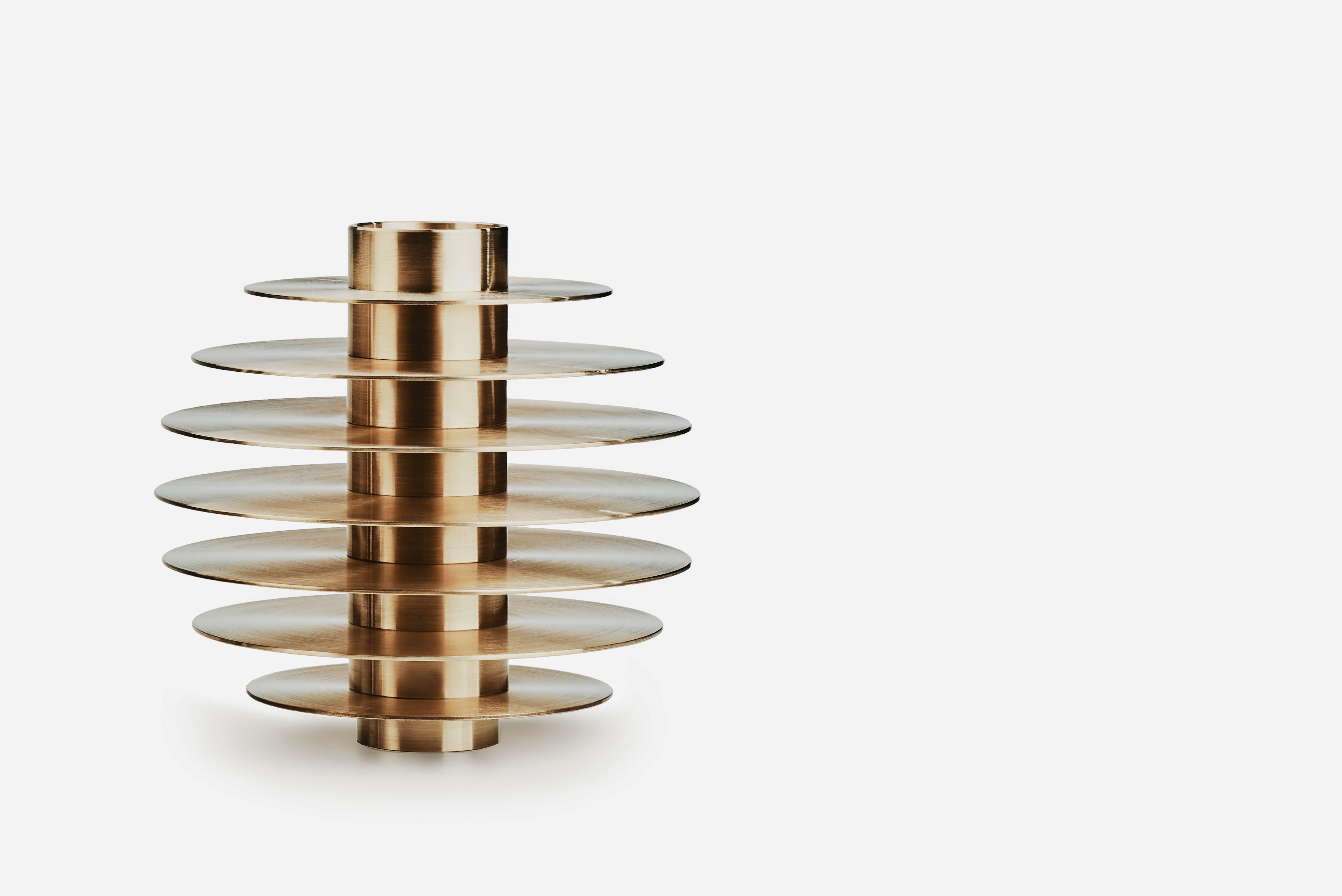 ORB Brass Candle Holder Set