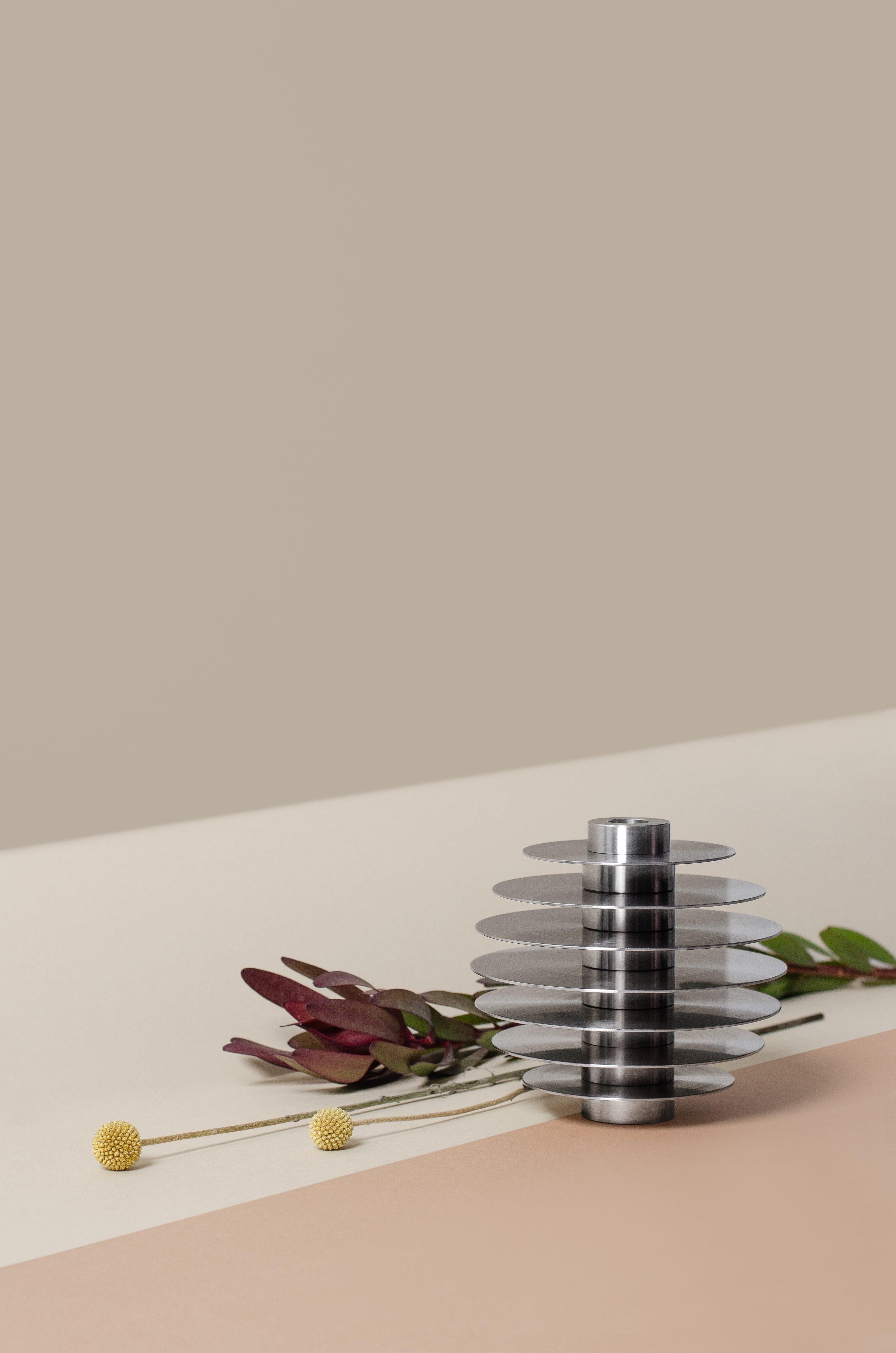 ORB Steel Candle Holder Set