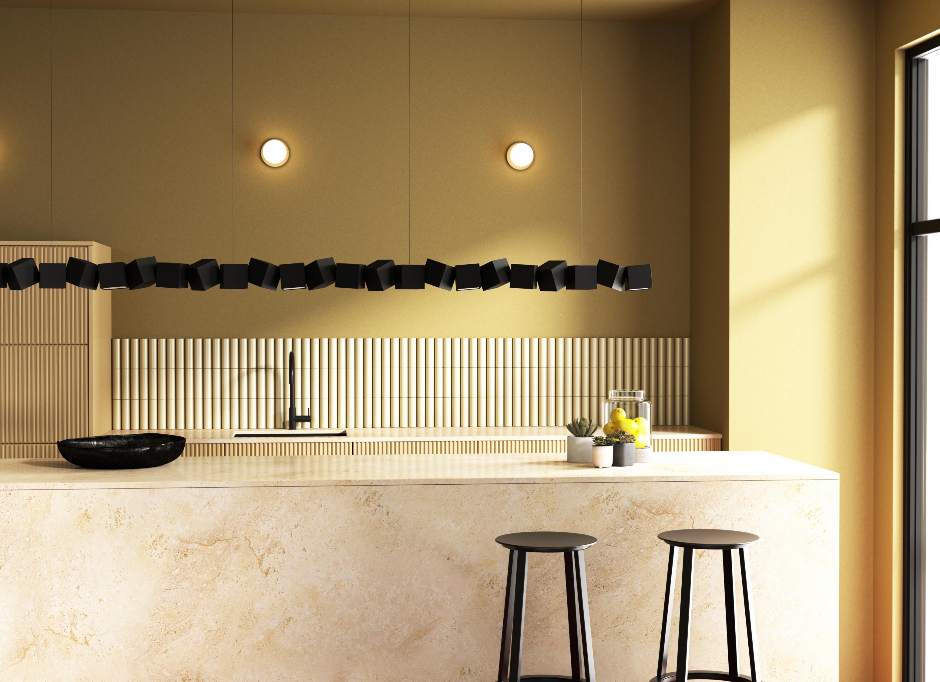 Pendelleuchte BLOCKCHAIN schwarz