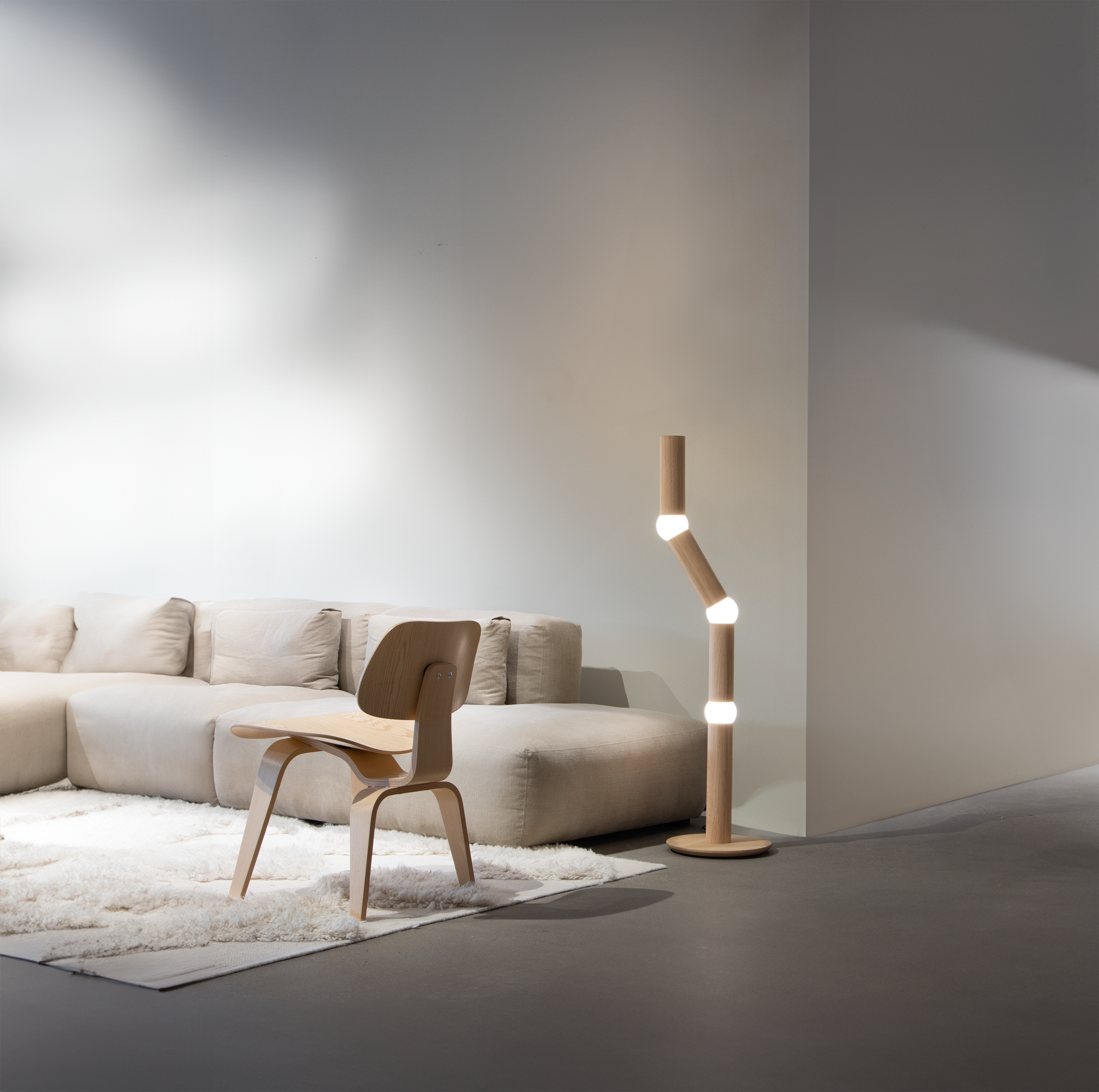 LIGHTBONE floor lamp oak