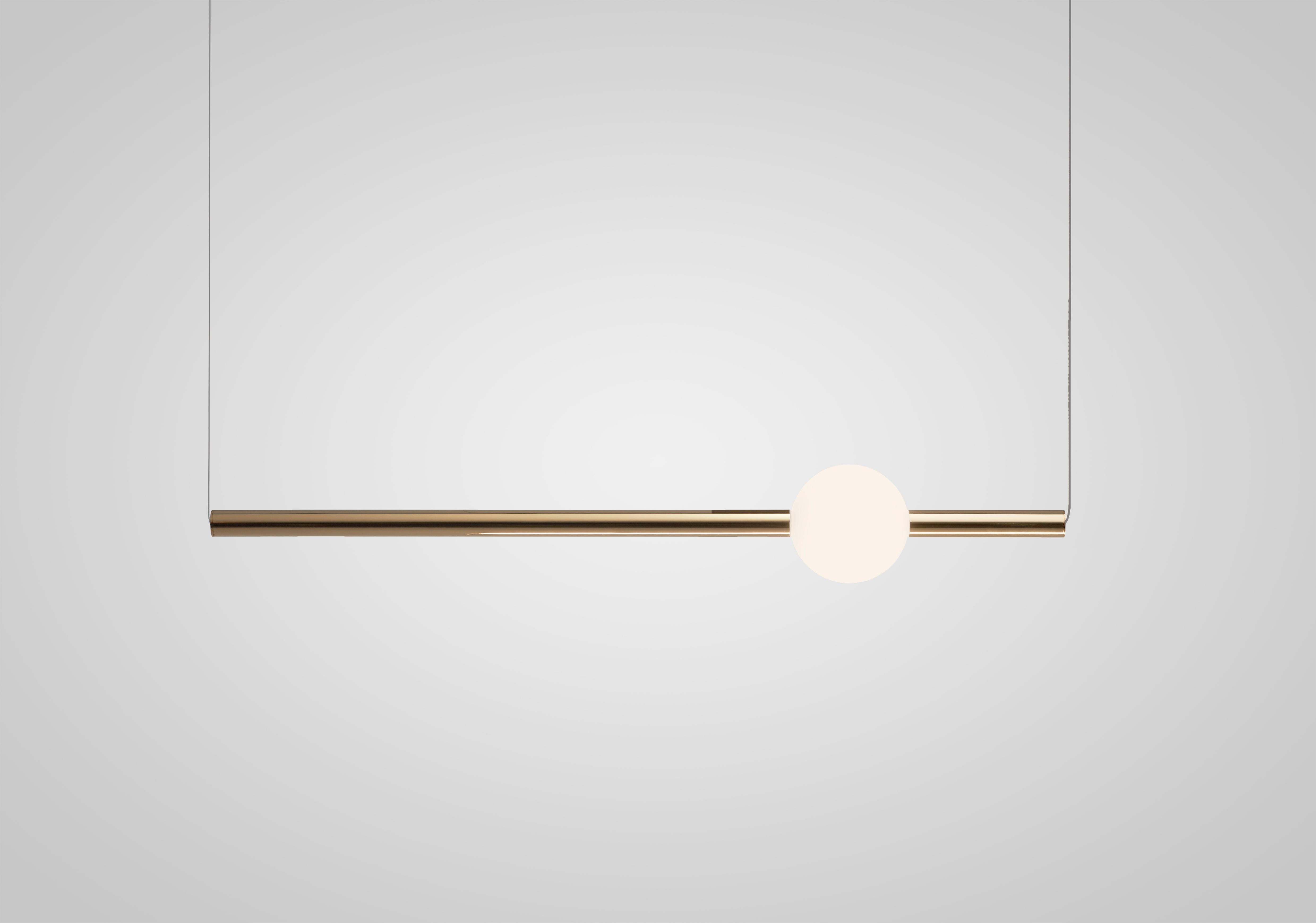 ORION GLOBE Pendant Lamp in Polished Gold