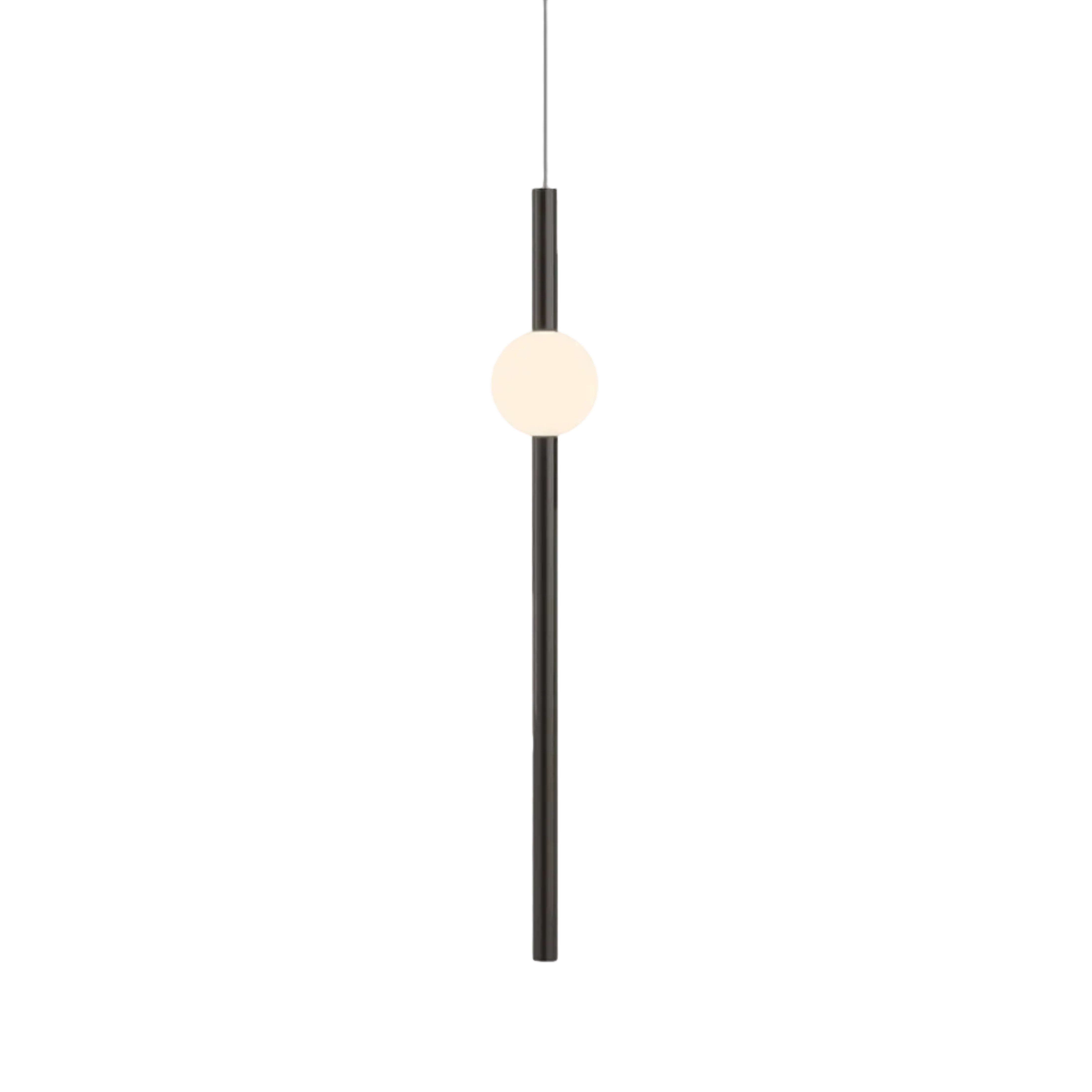 ORION GLOBE Pendant Lamp in Polished Gunmetal