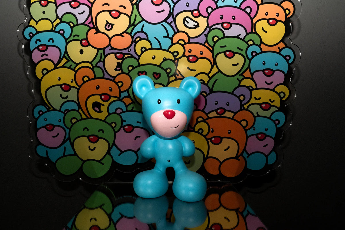 Decorative figure BLUE BEAR blue - limited edition