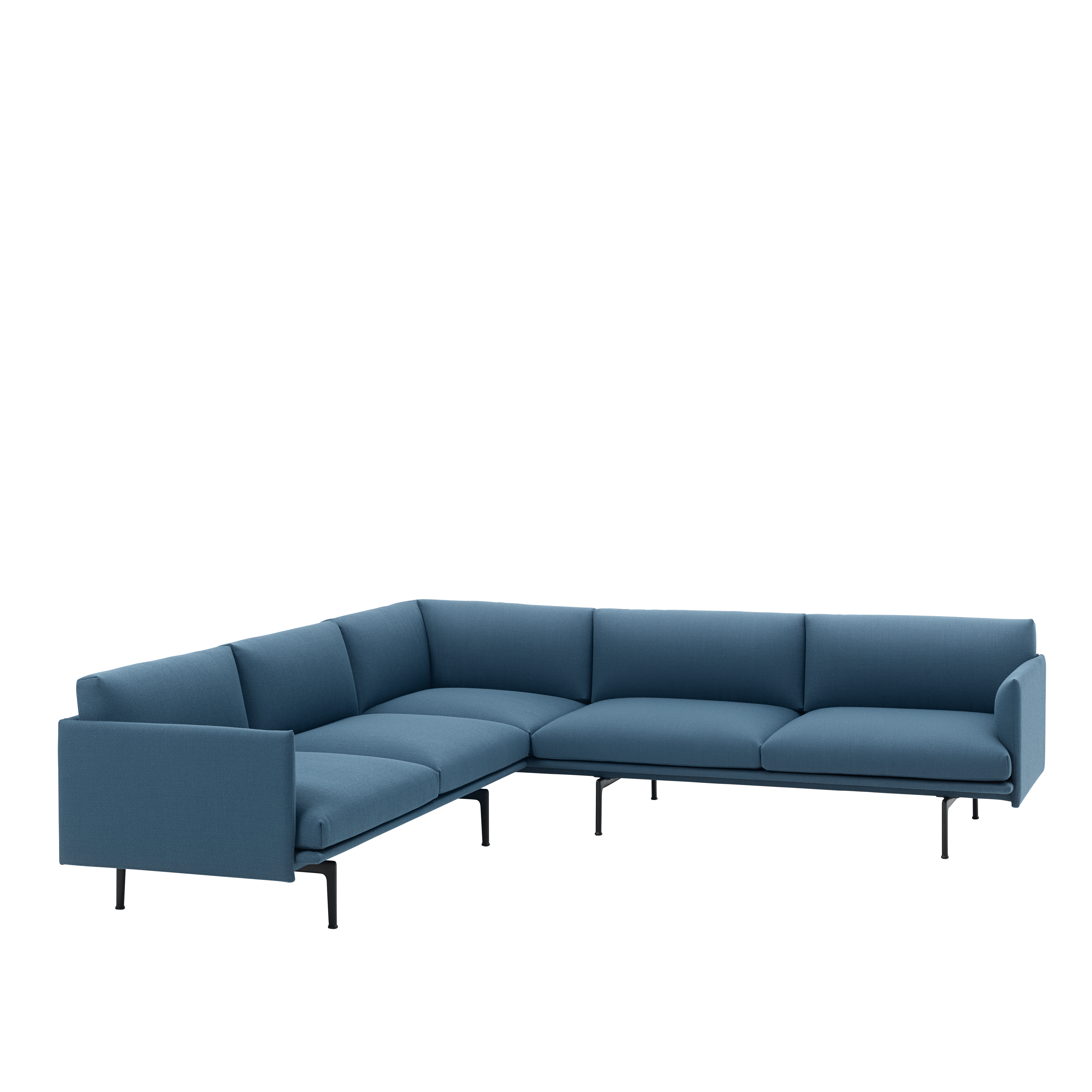 Symmetrical OUTLINE upholstered corner sofa