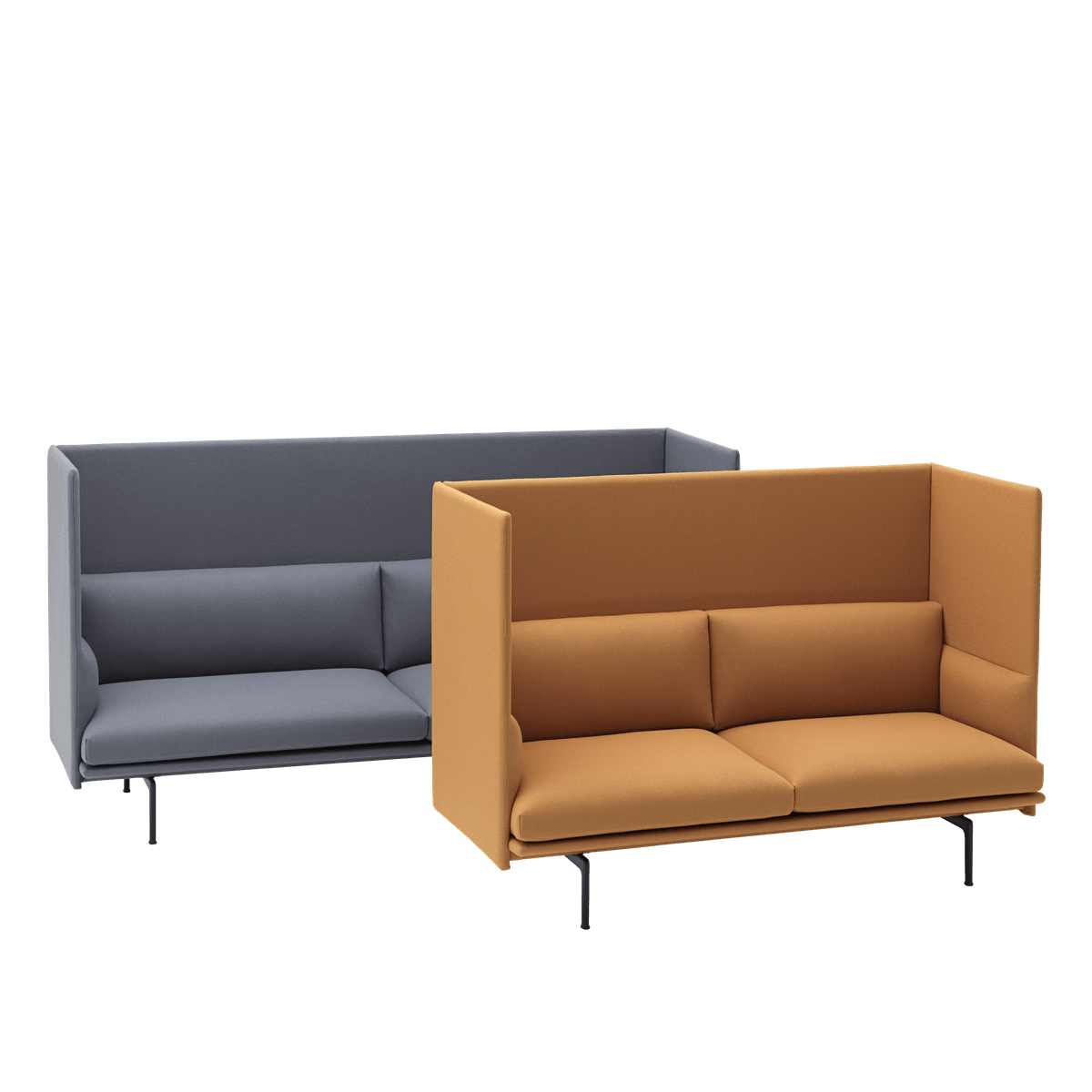 3-Seater Sofa OUTLINE HIGHBACK Upholstered