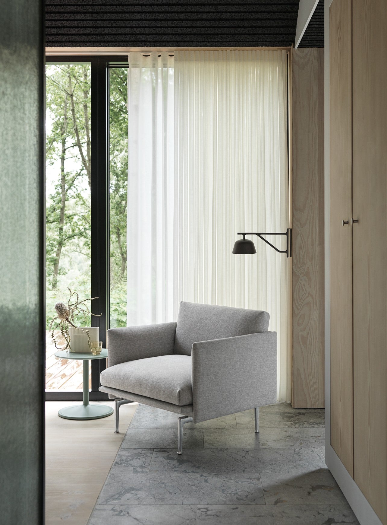 SOFT Side Table in Beige-Green
